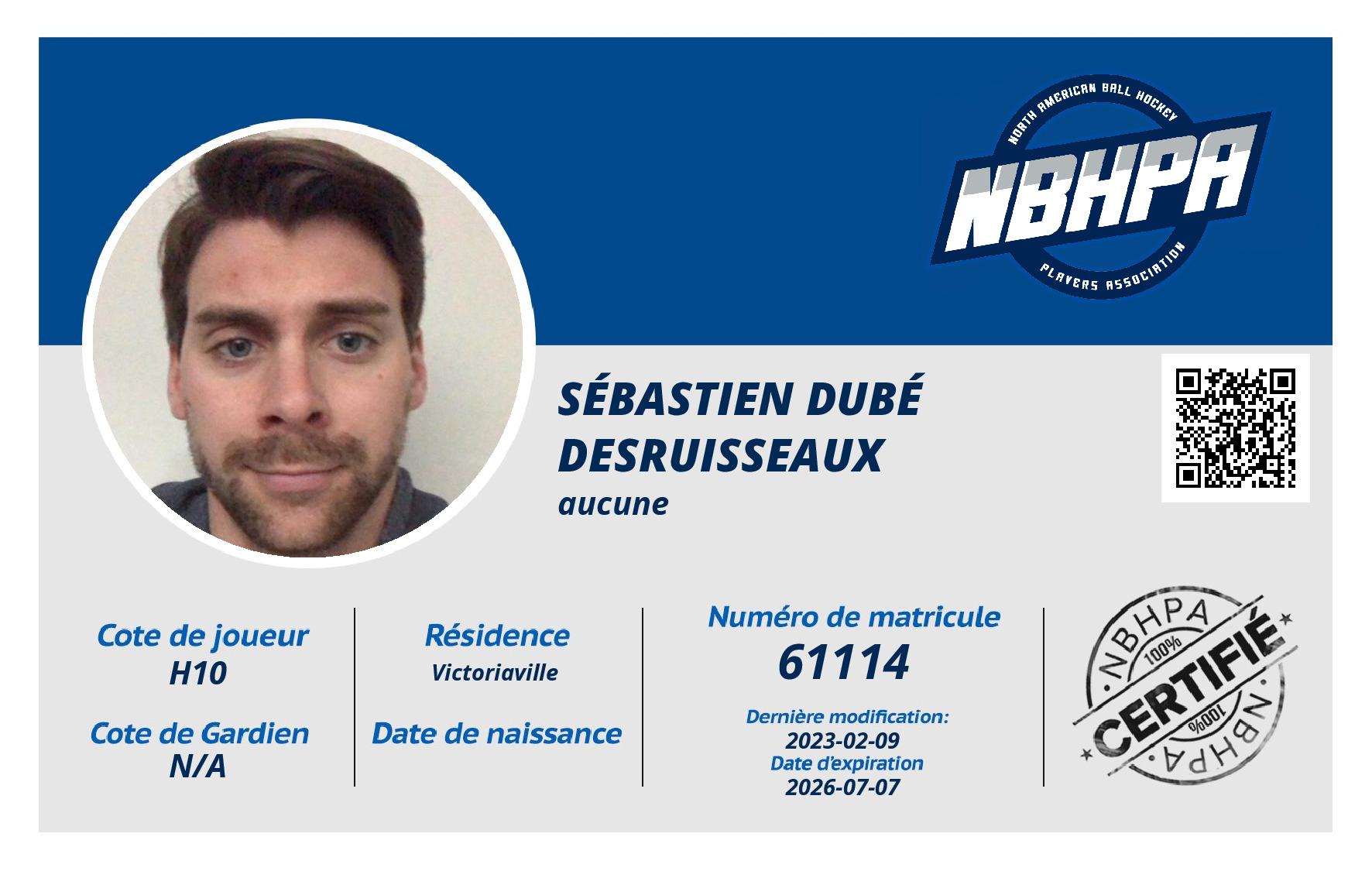 Sébastien Dubé Desruisseaux