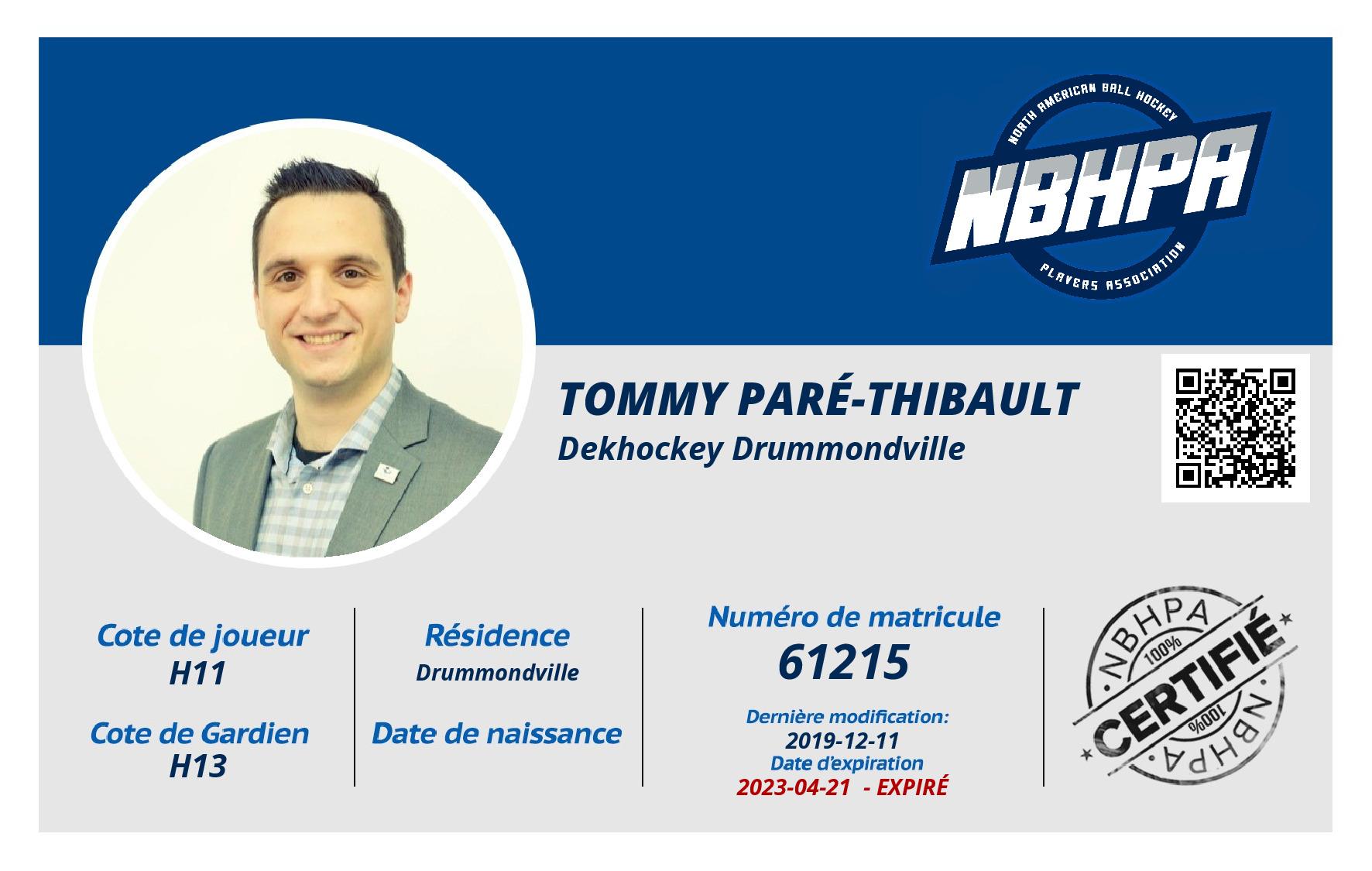 Tommy Paré-Thibault