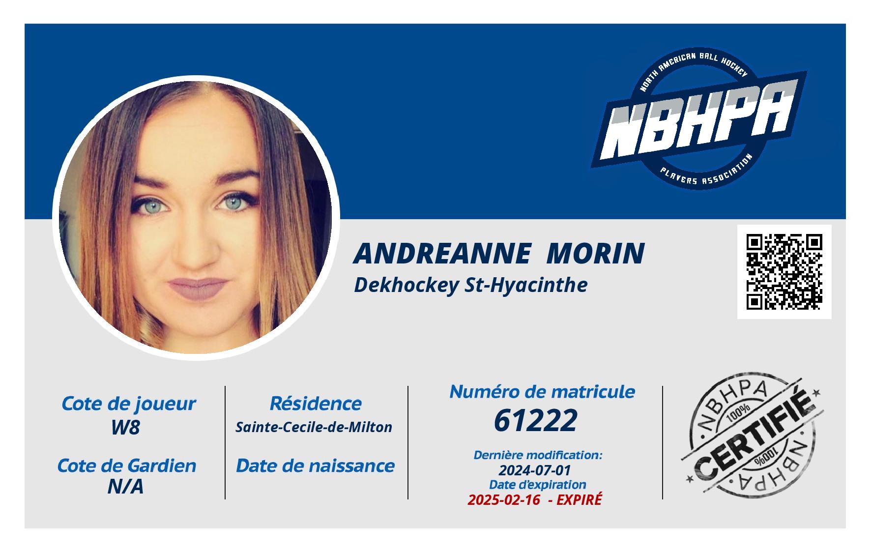 Andreanne  Morin 