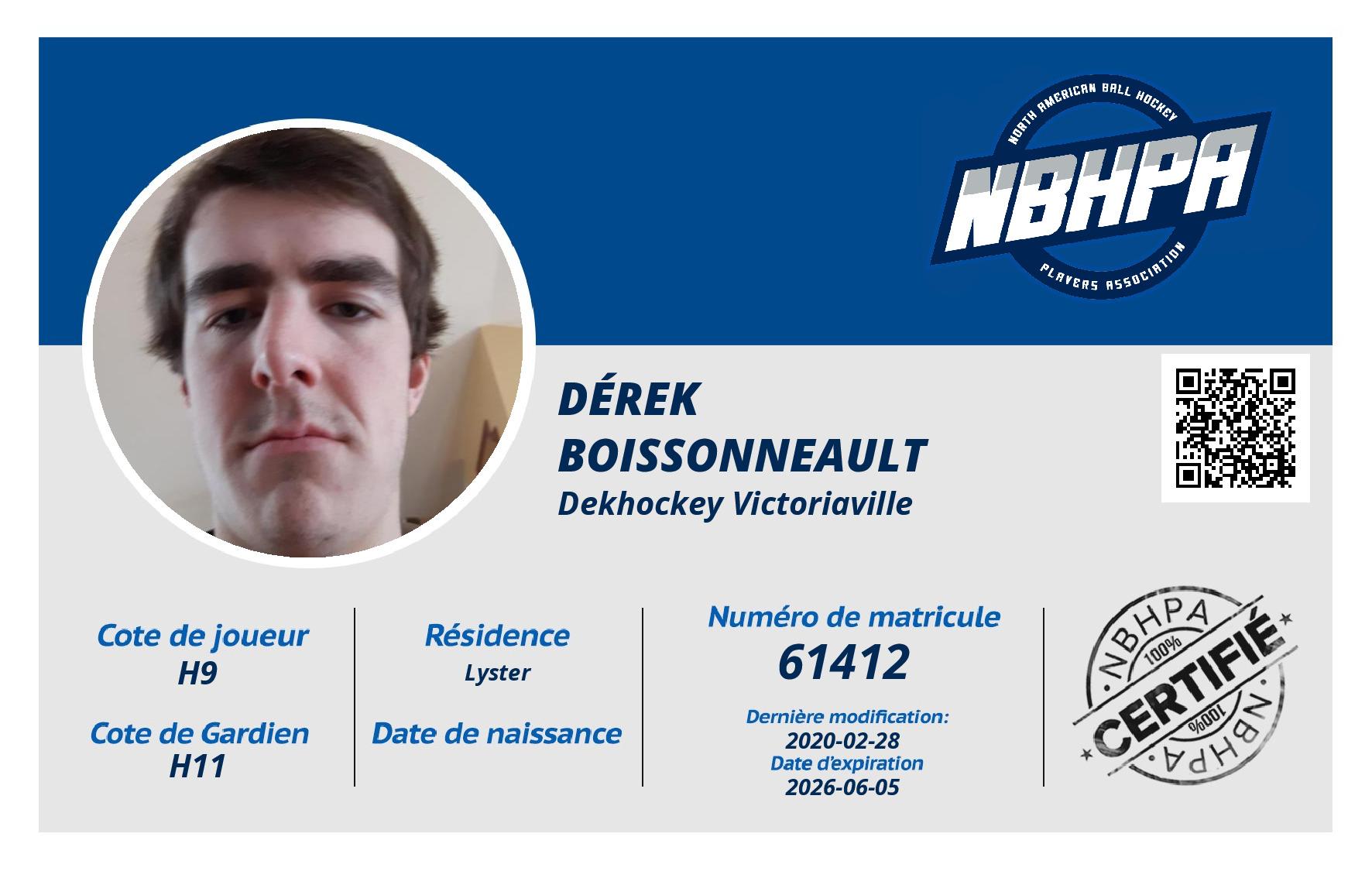 Dérek  Boissonneault 