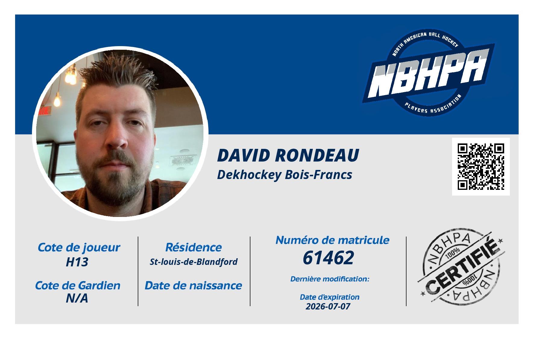 David Rondeau 