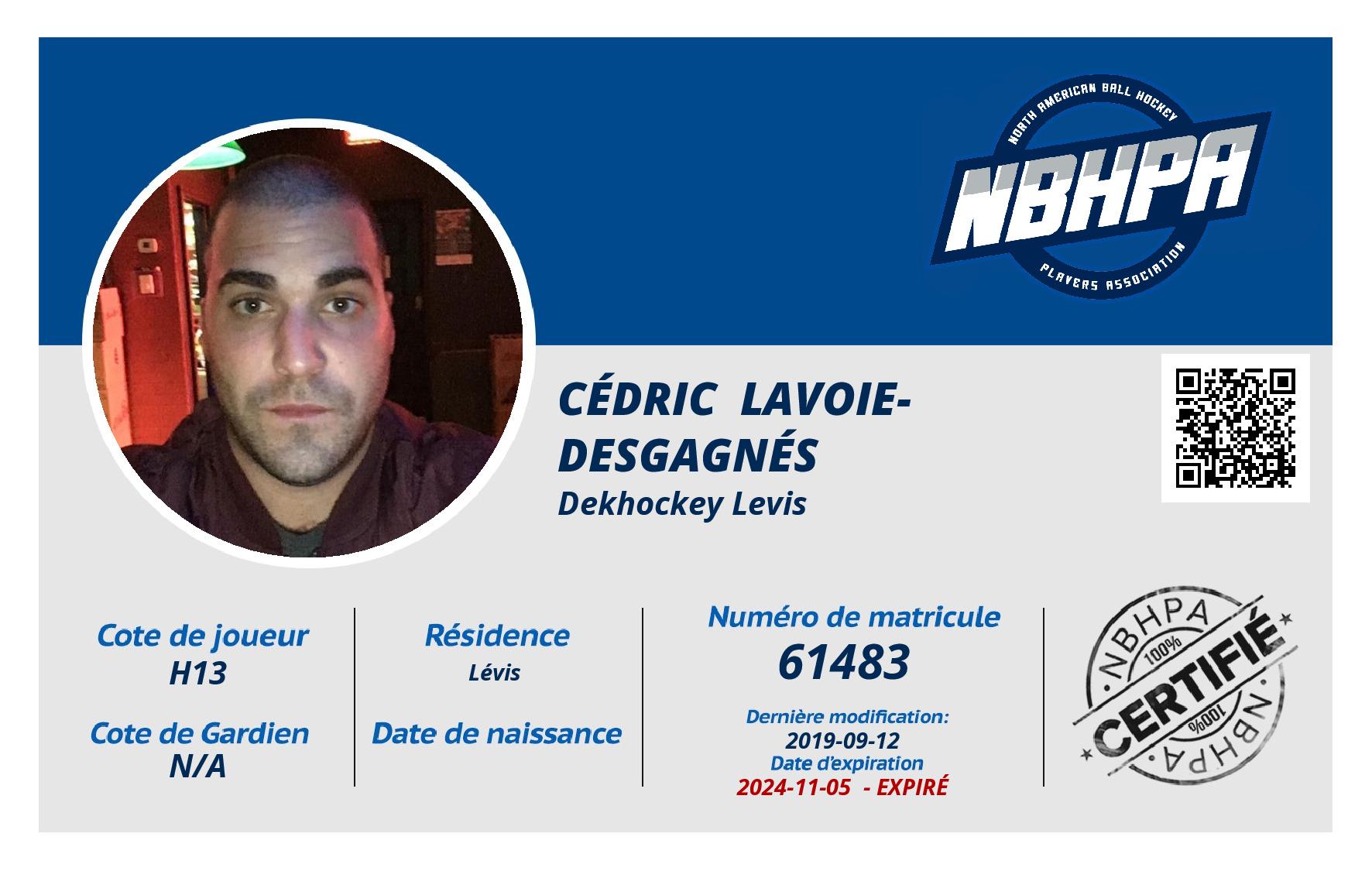 Cédric  Lavoie-Desgagnés