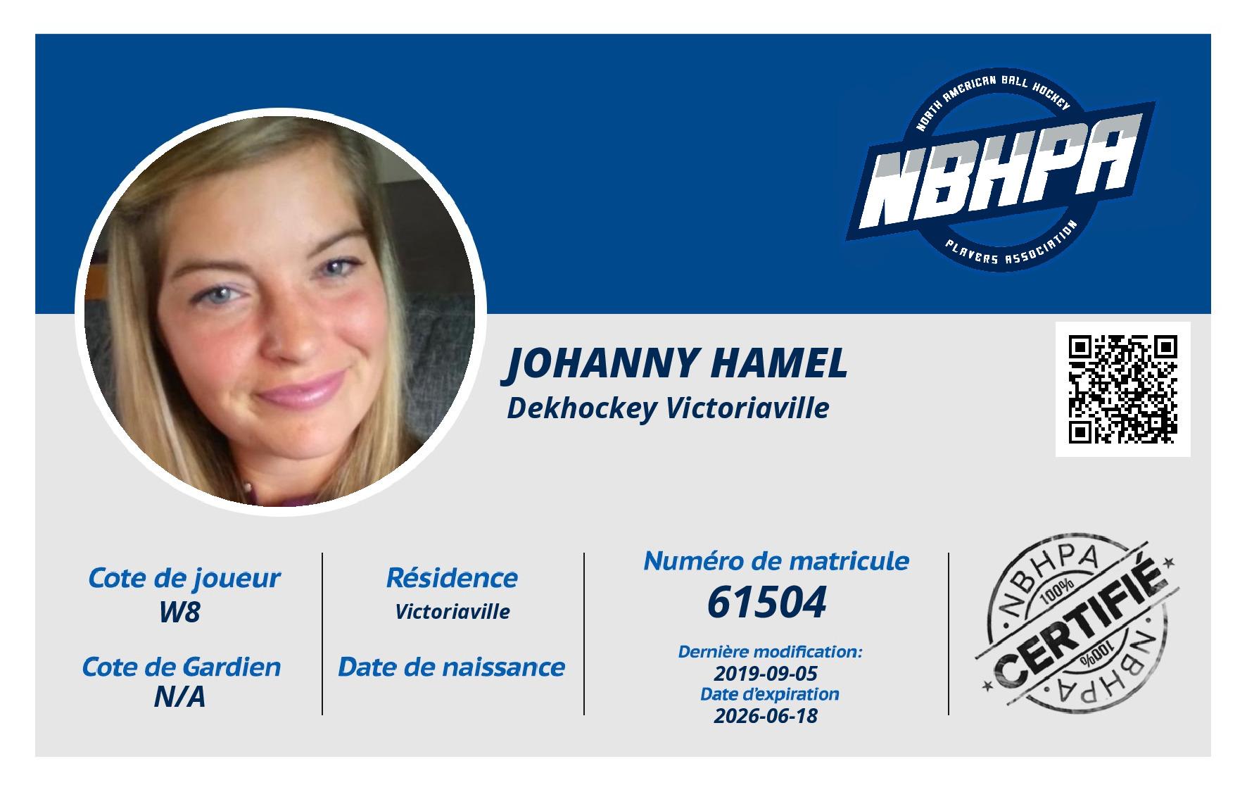 Johanny Hamel