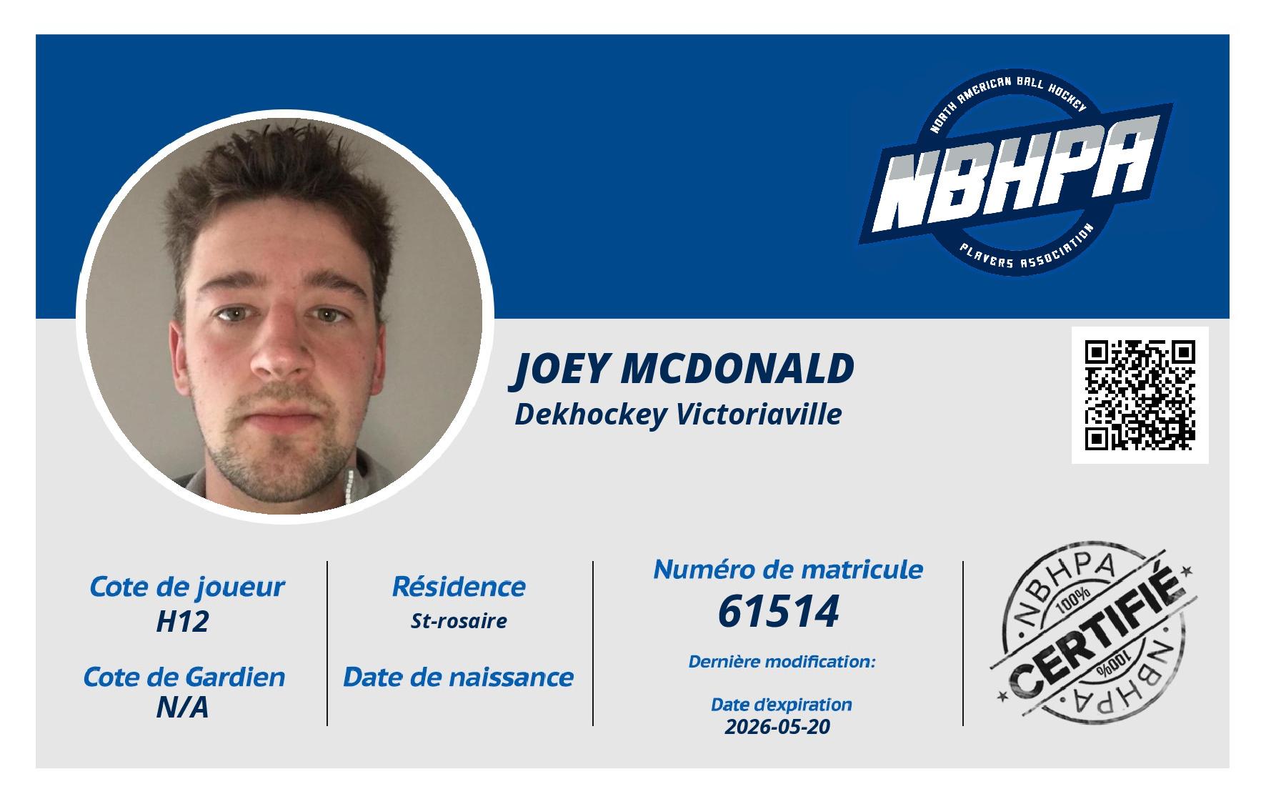 Joey Mcdonald