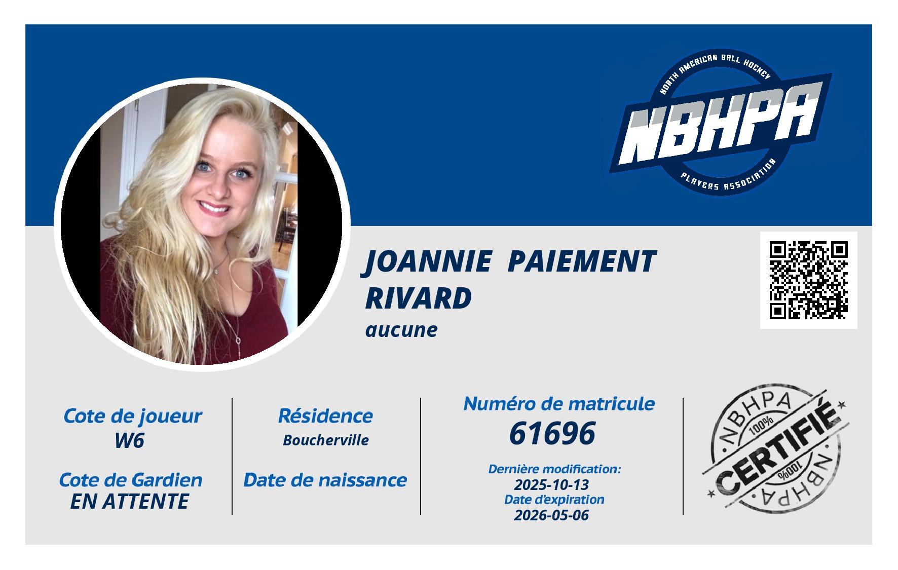 Joannie  Paiement Rivard 