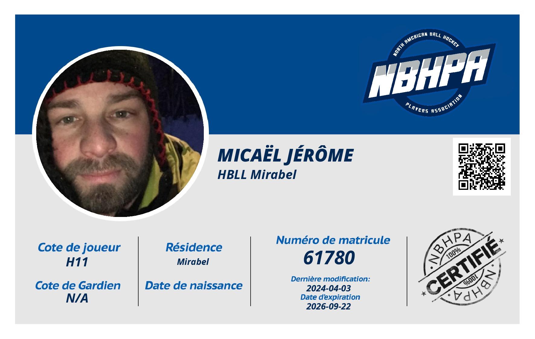 Micaël Jérôme 