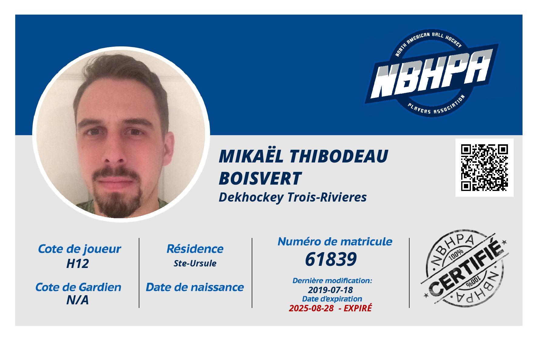 Mikaël Thibodeau Boisvert