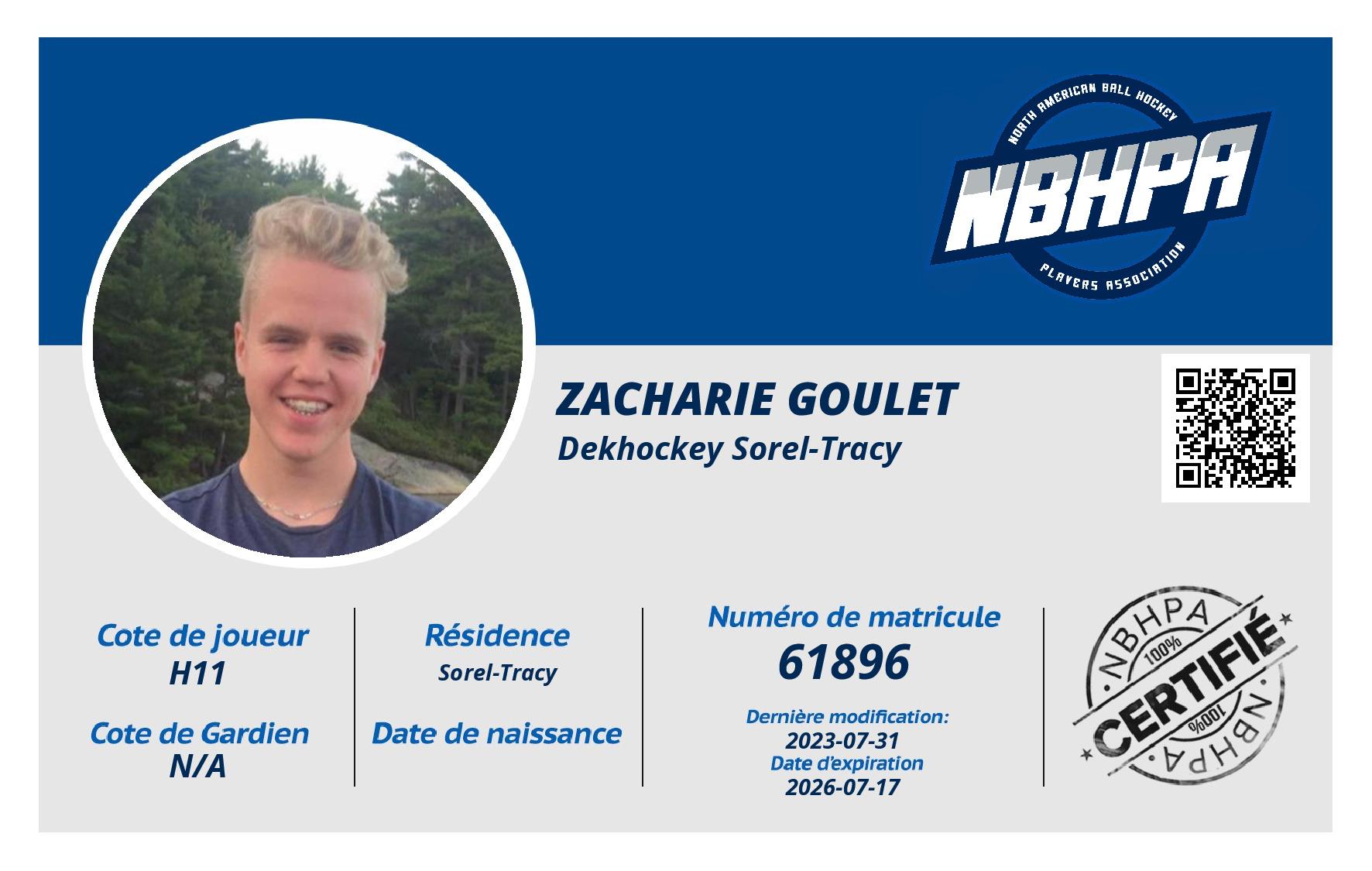 Zacharie Goulet