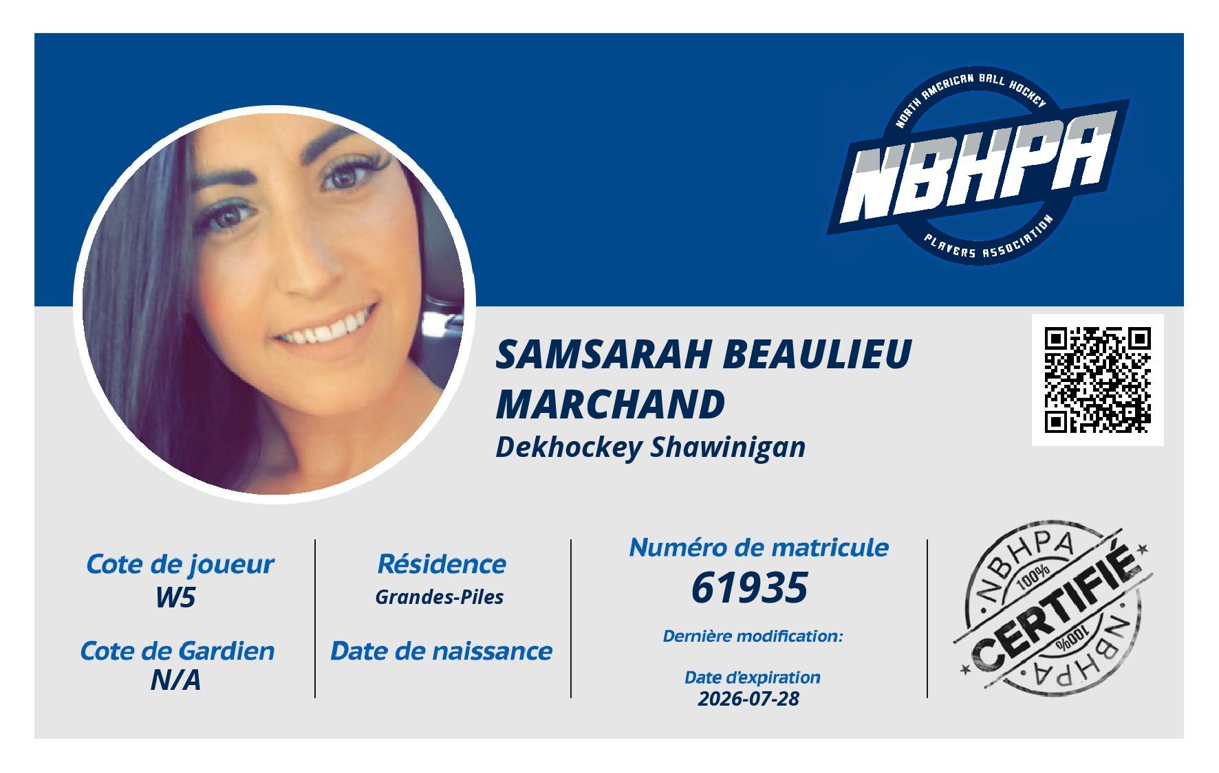 Samsarah Beaulieu Marchand
