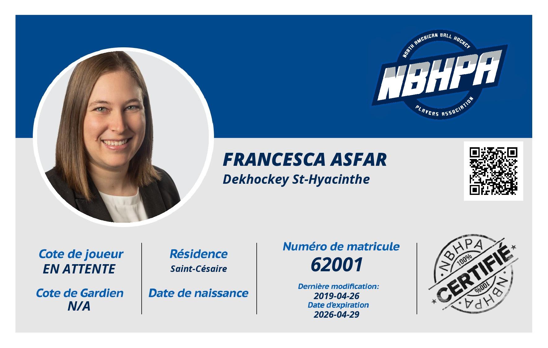 Francesca Asfar