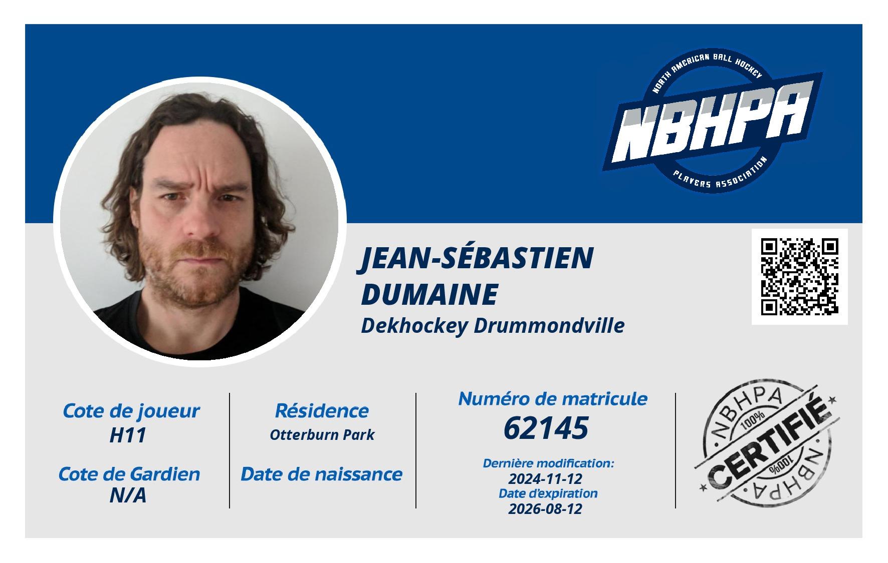 Jean-Sébastien Dumaine