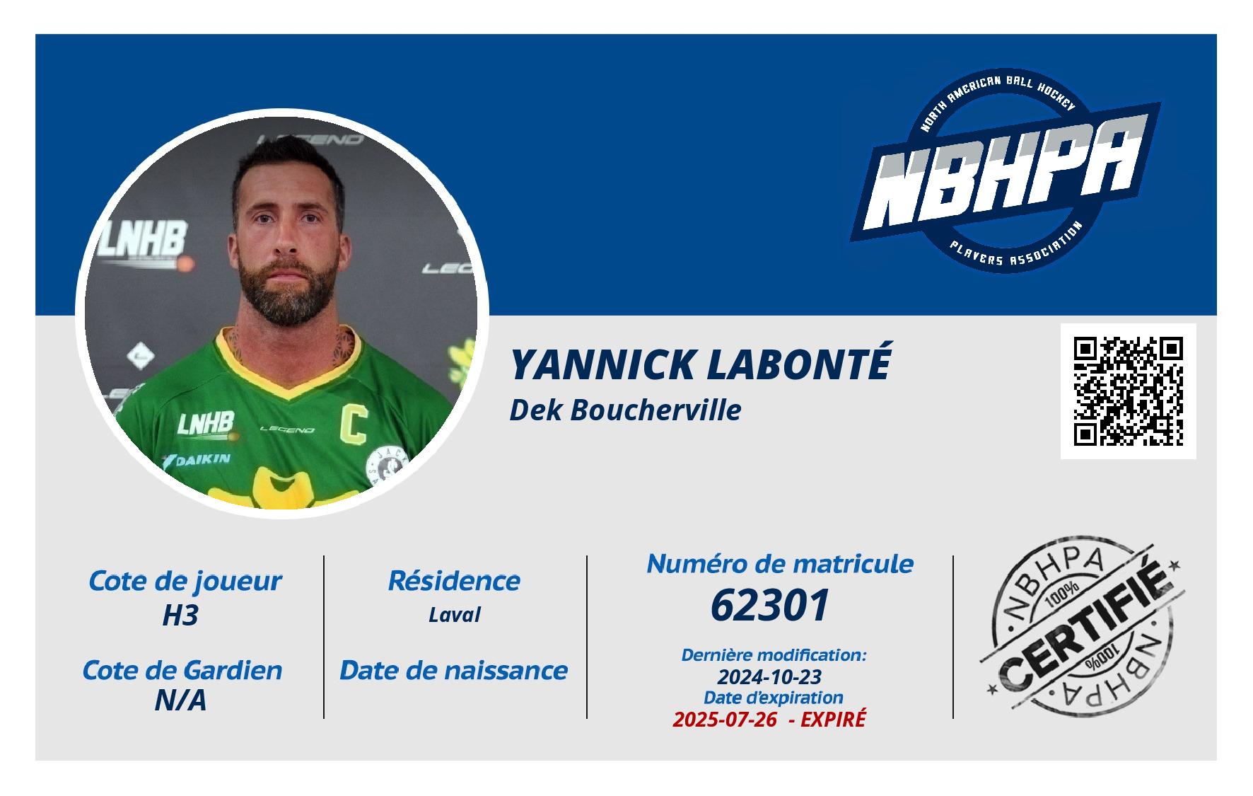 Yannick Labonté