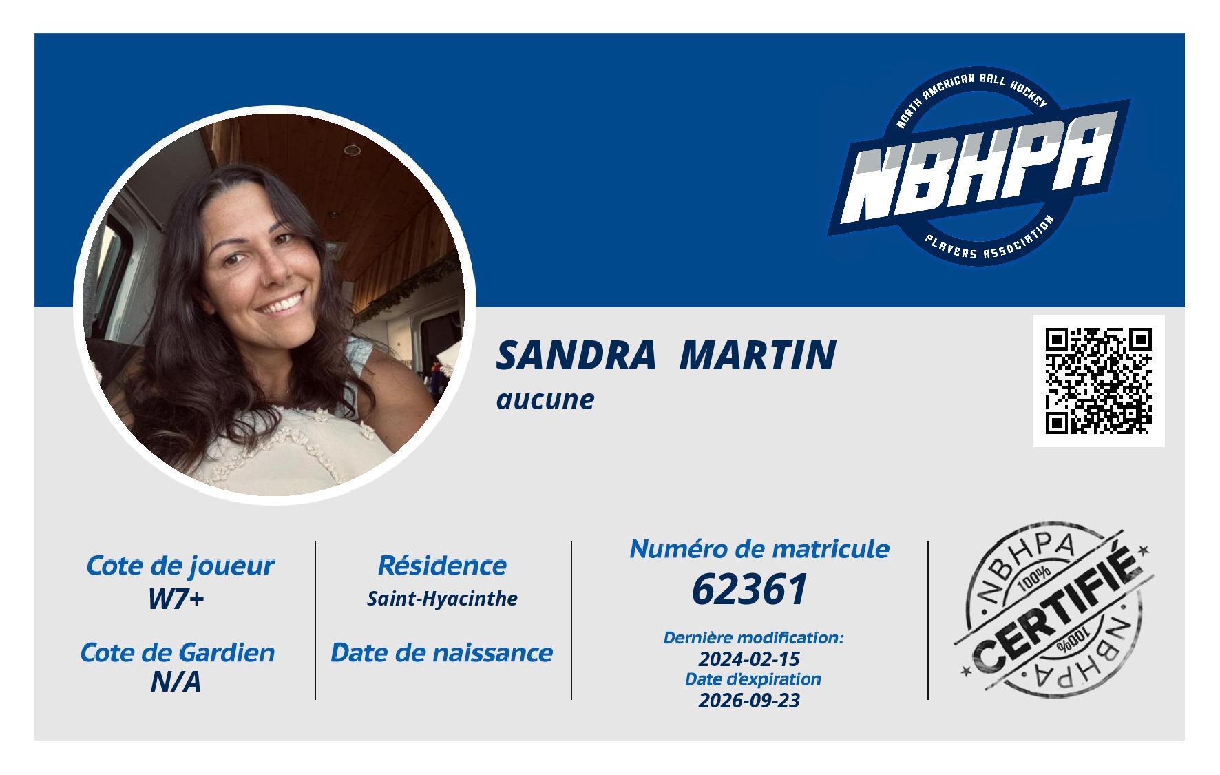 Sandra  Martin
