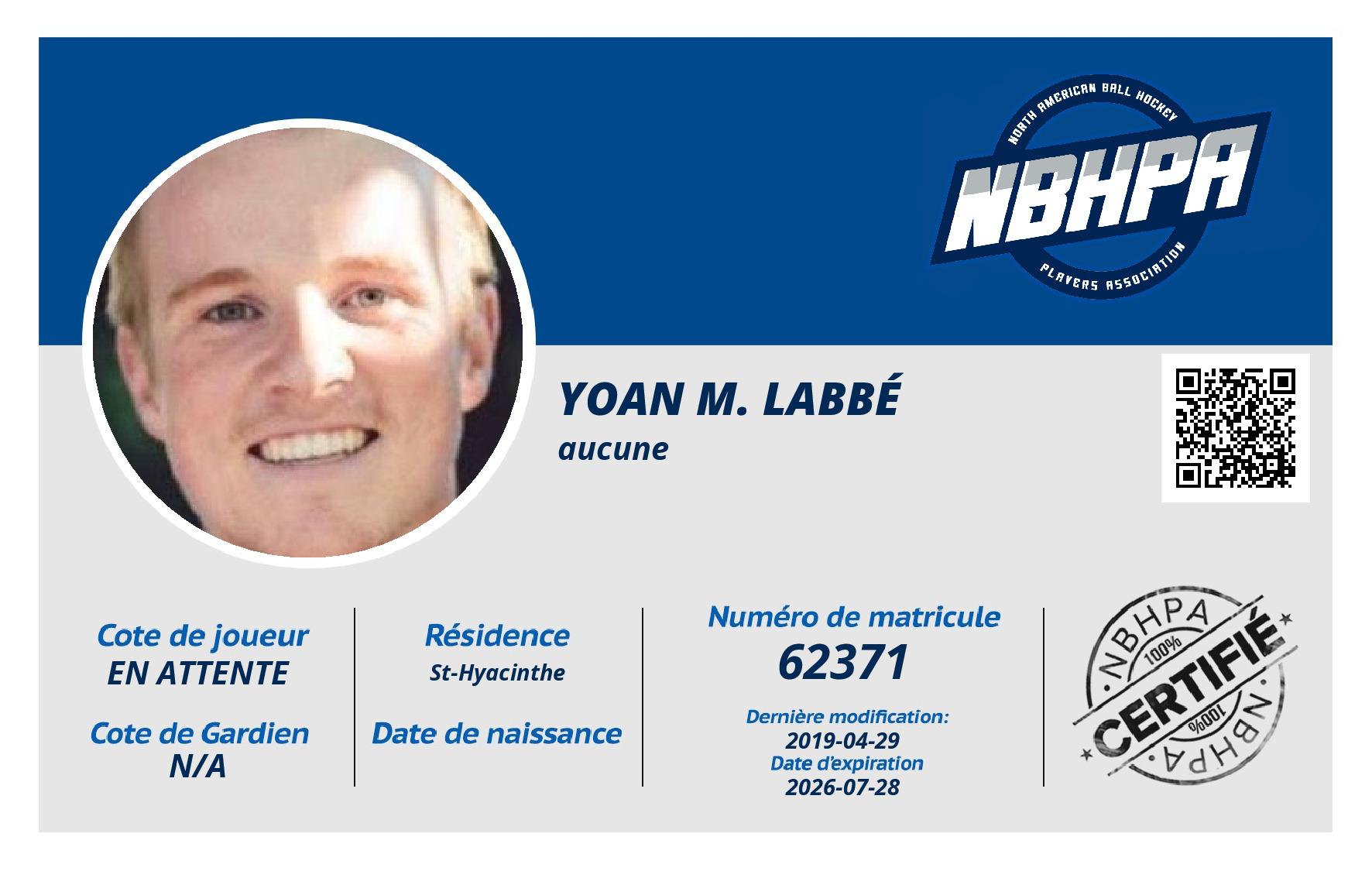 Yoan M. Labbé
