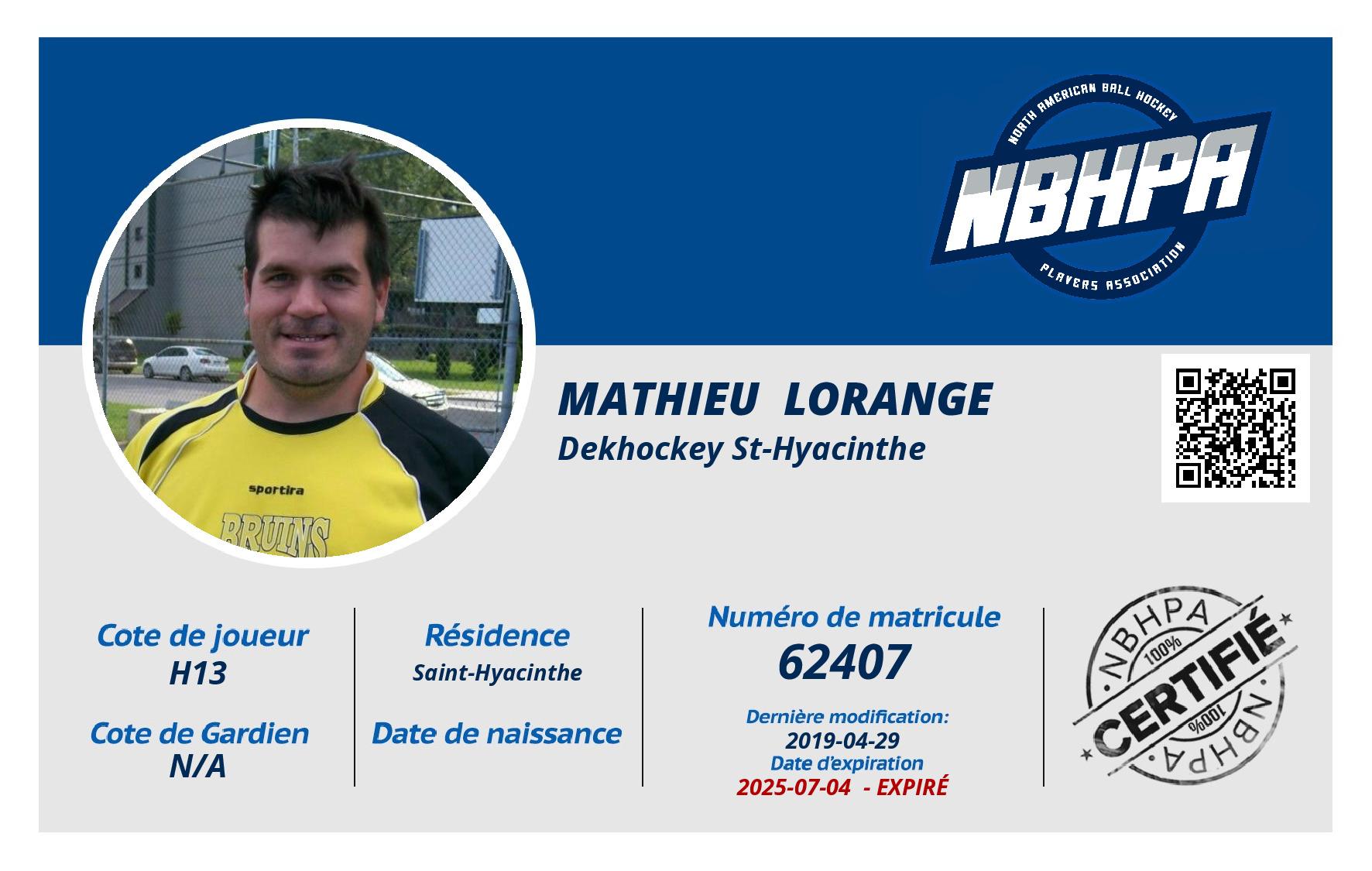 Mathieu  Lorange