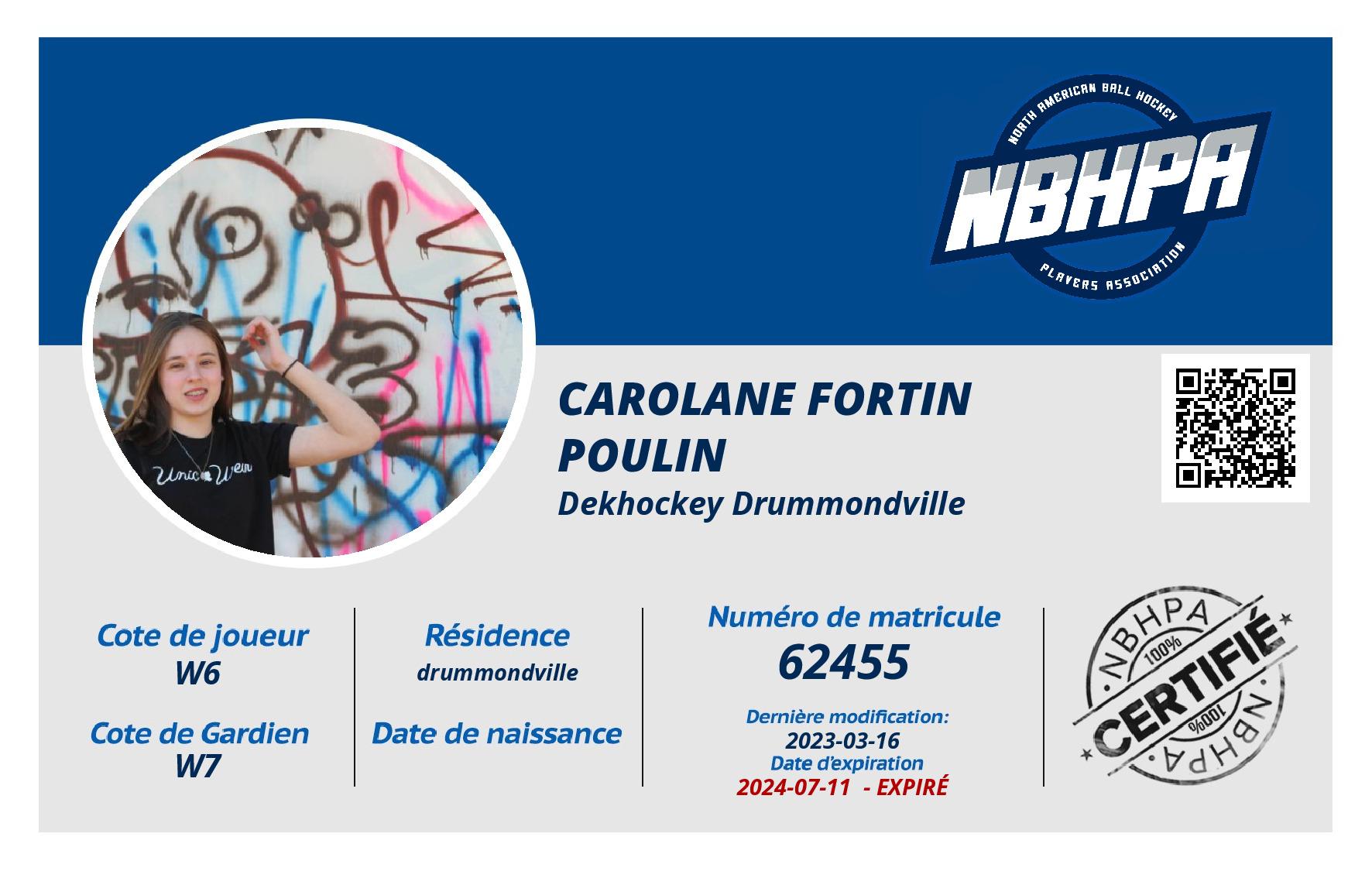 Carolane Fortin Poulin