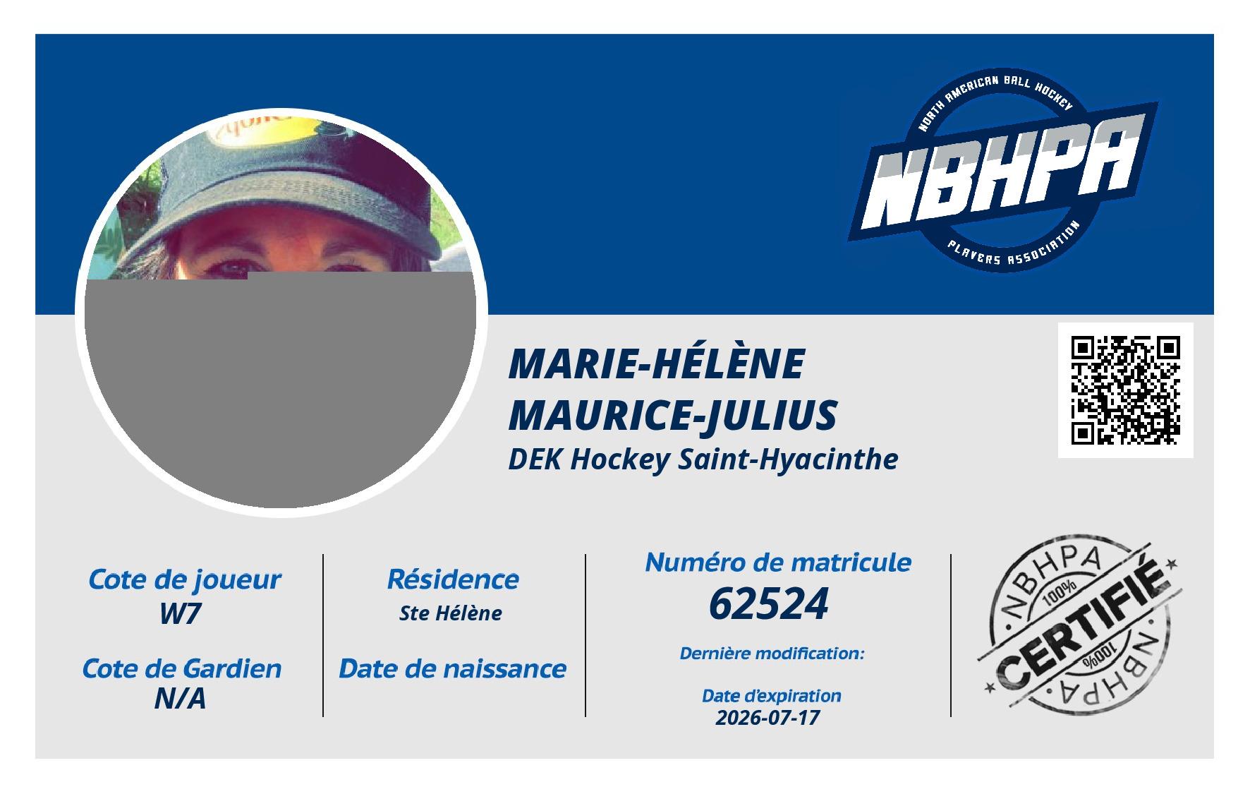 Marie-Hélène  Maurice-Julius 