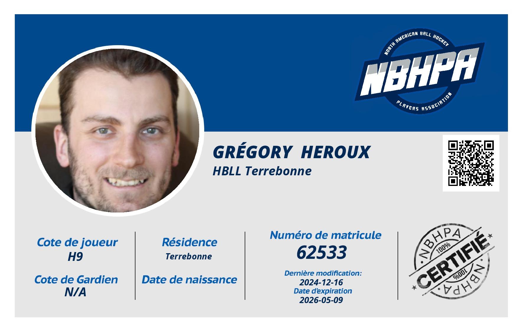Grégory  Heroux 