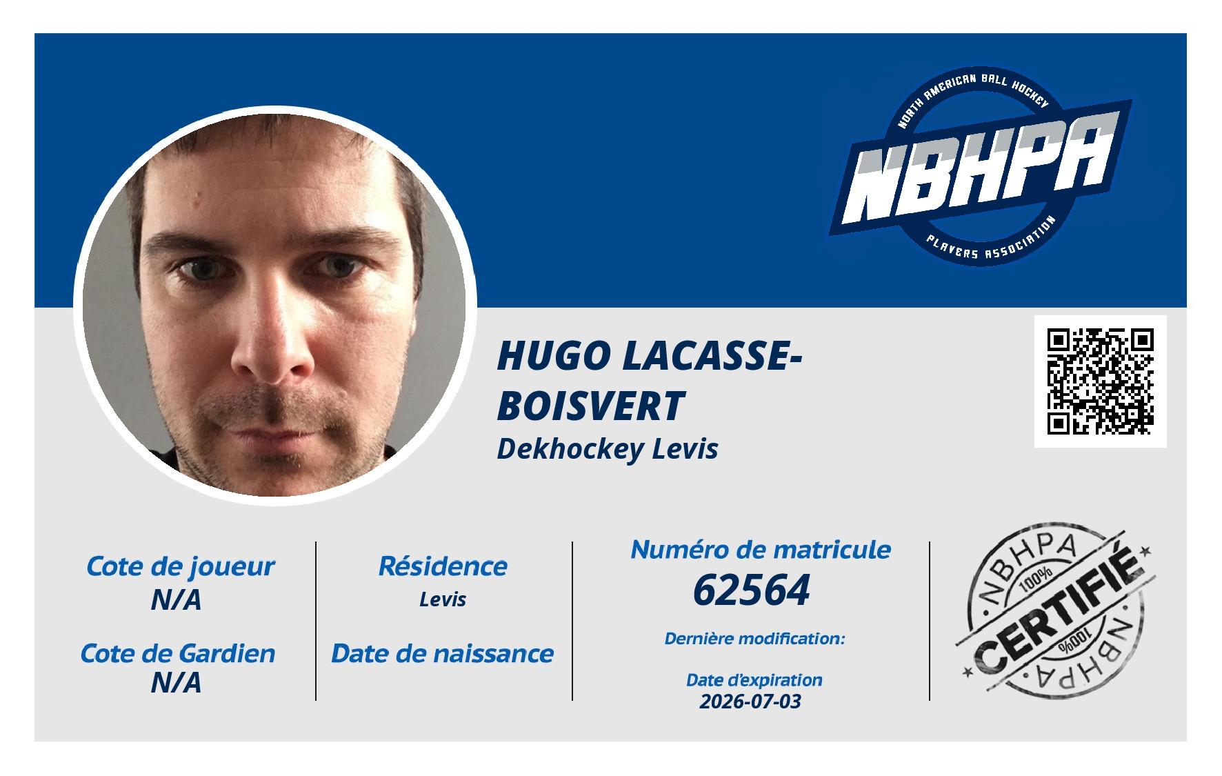 Hugo Lacasse-Boisvert
