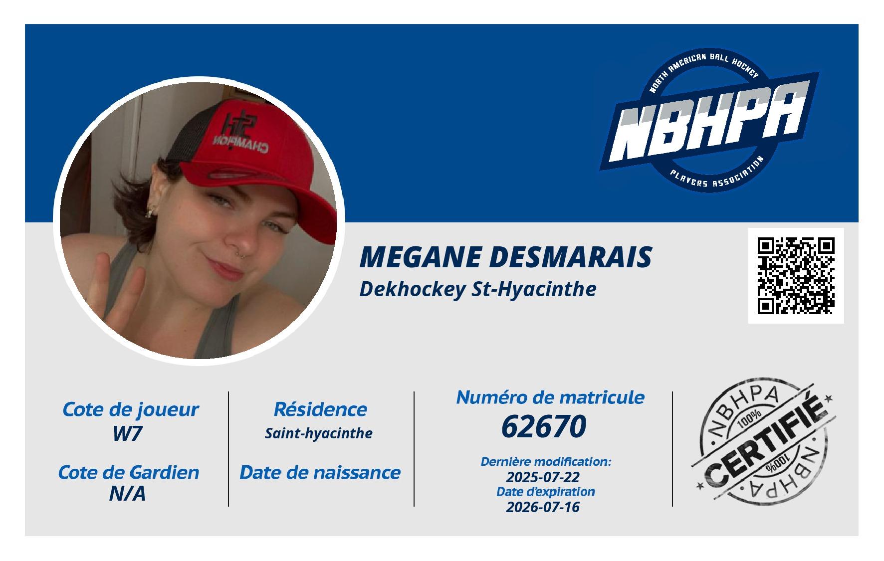 Megane Desmarais 