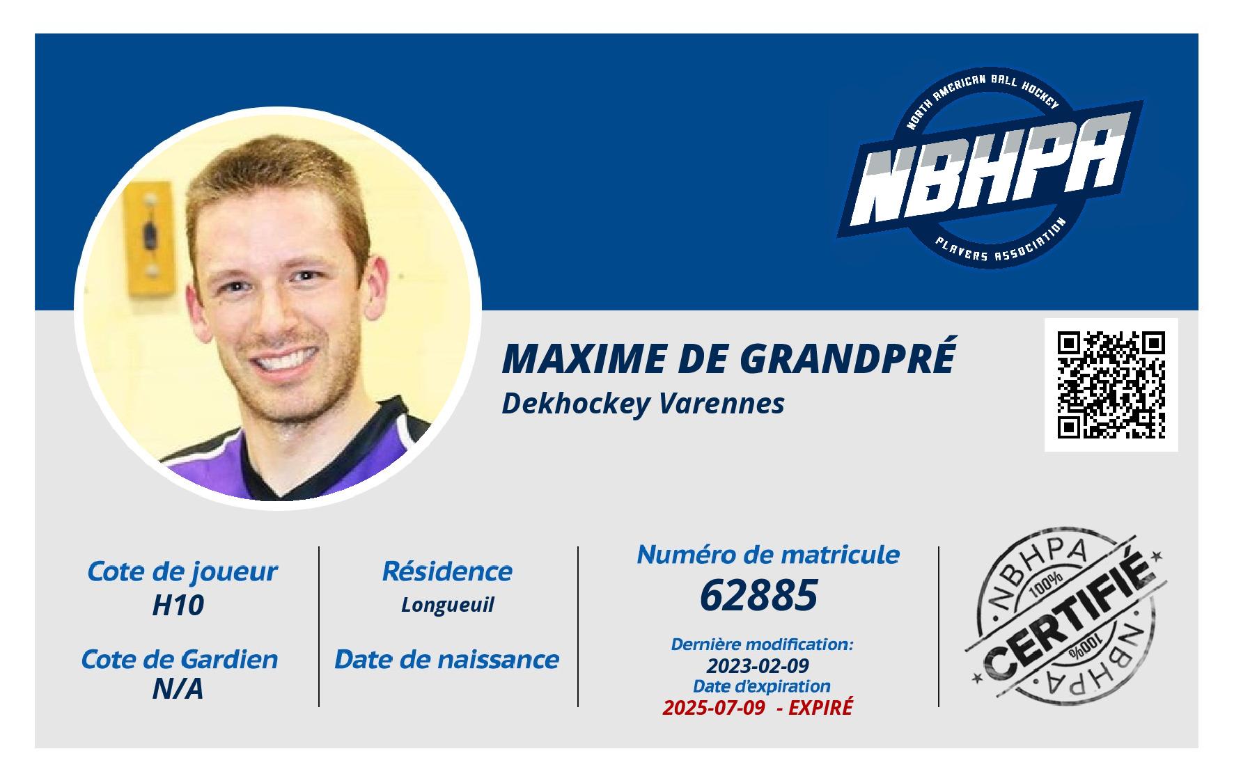 Maxime De Grandpré
