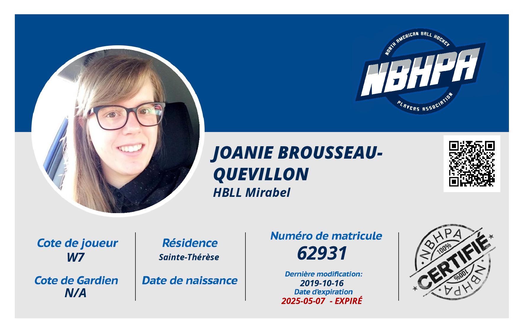 Joanie Brousseau-Quevillon