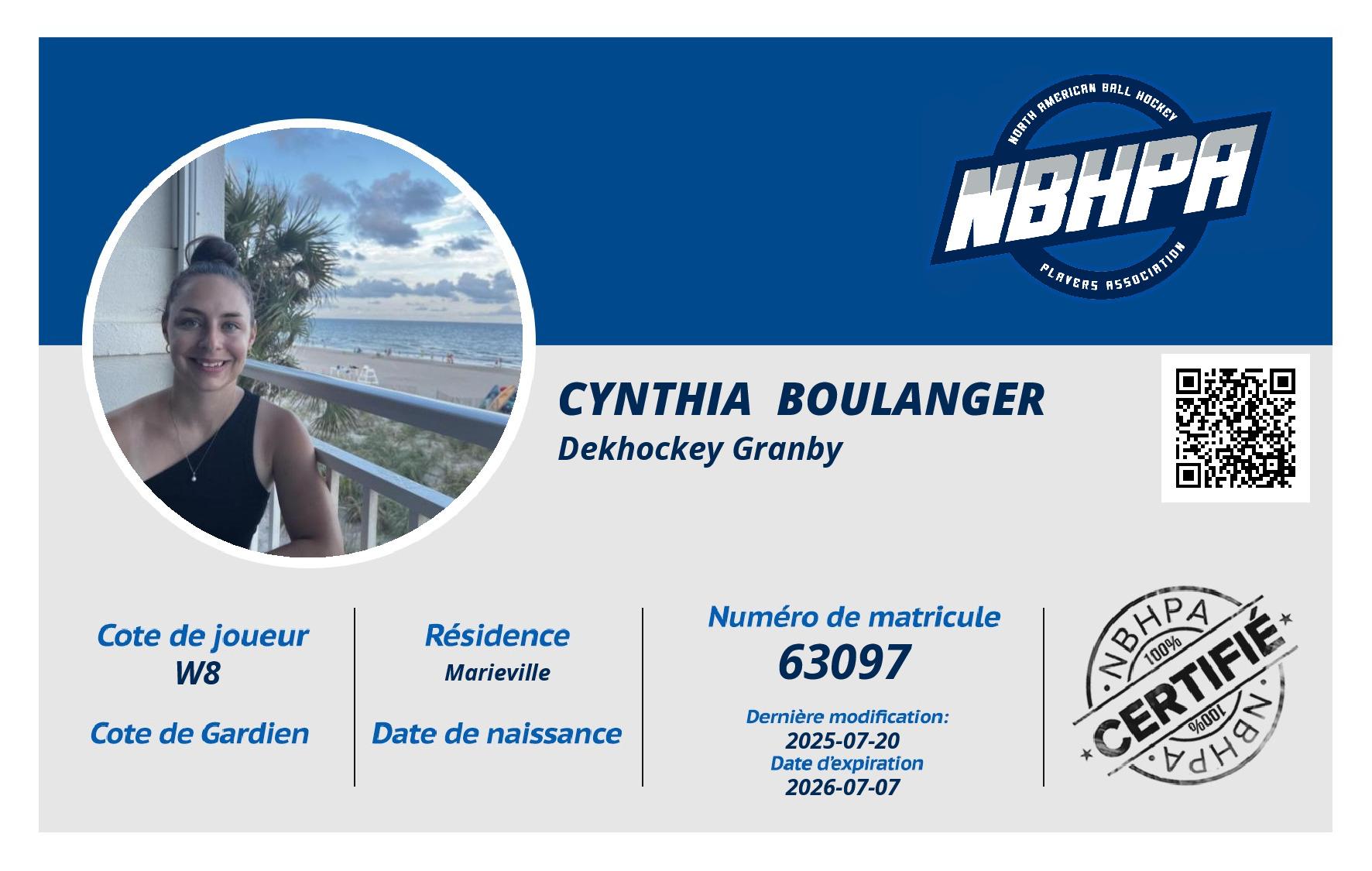 Cynthia  Boulanger 