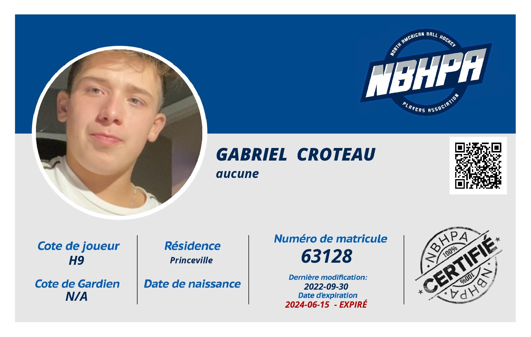 Gabriel  Croteau 