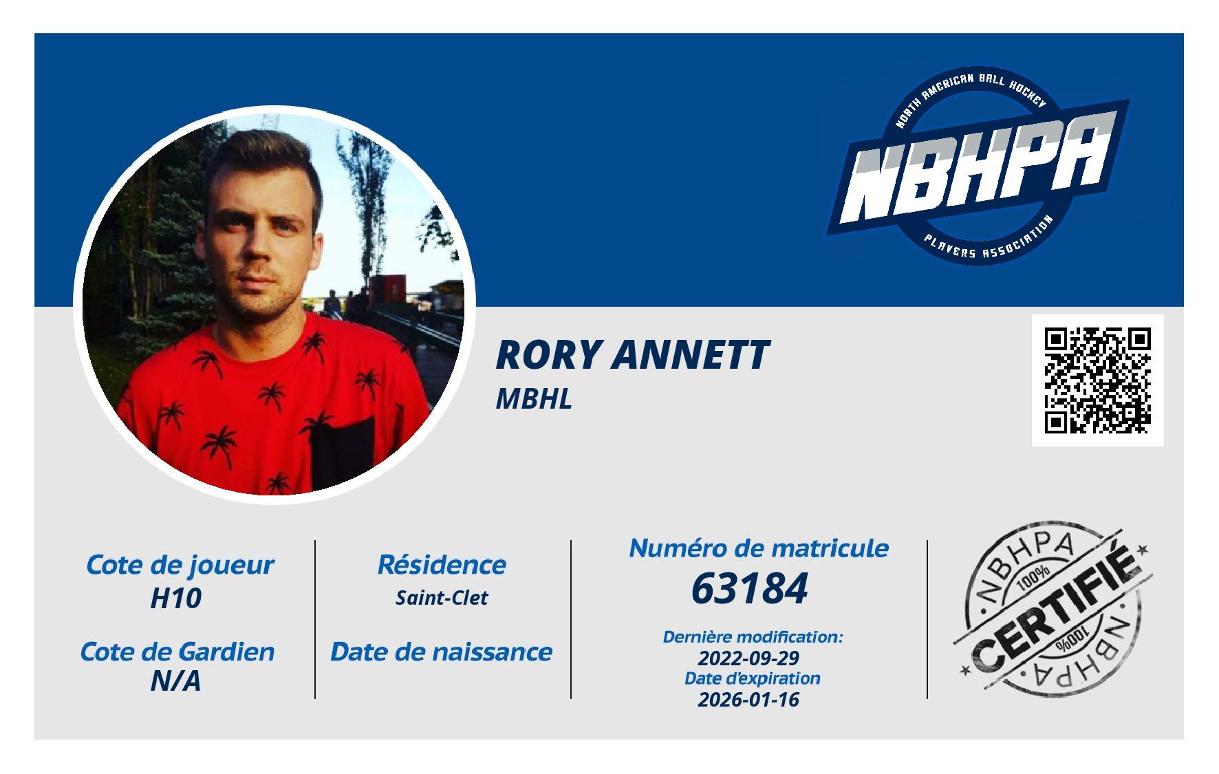 Rory Annett