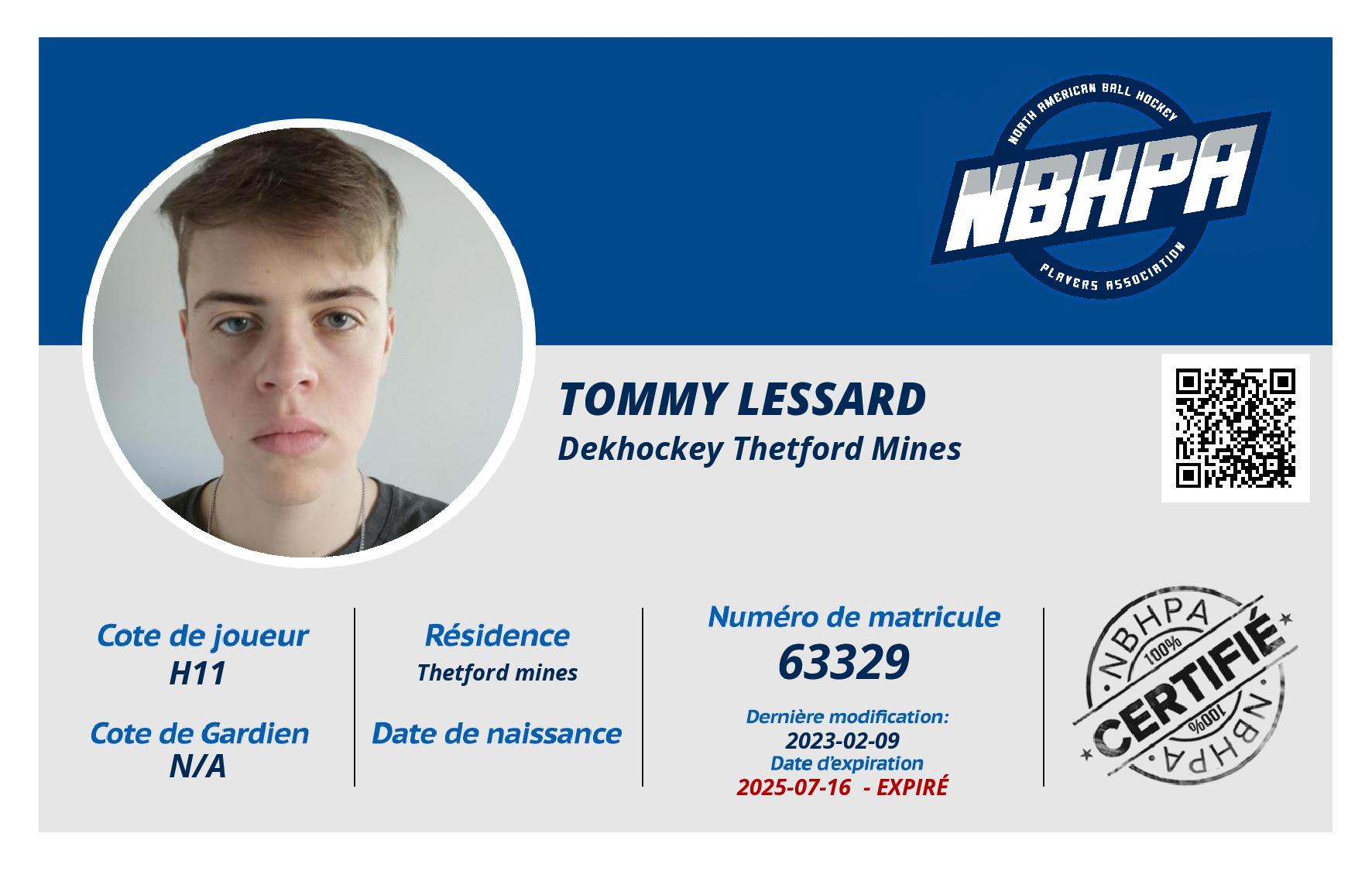 Tommy Lessard