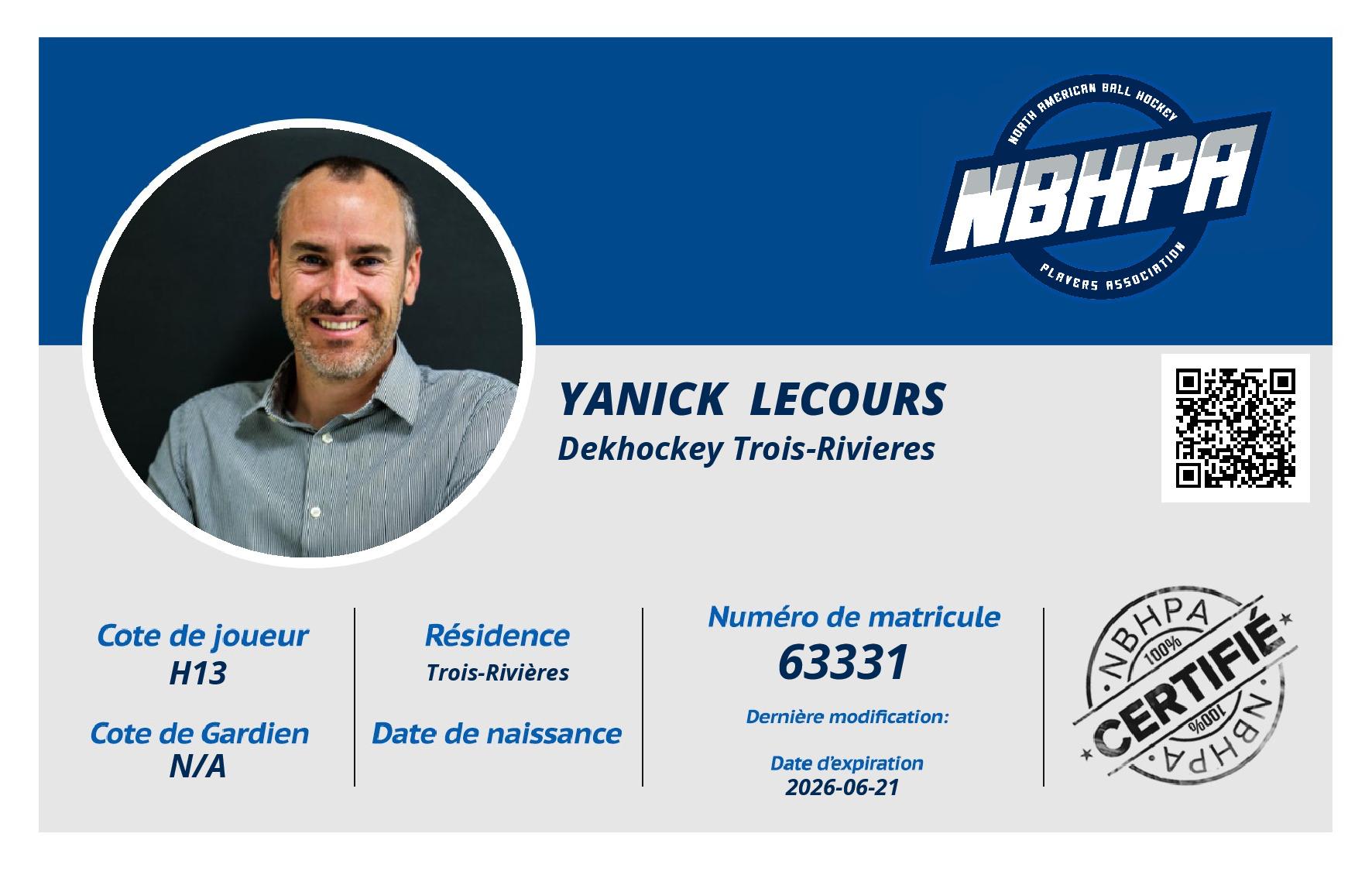 Yanick  Lecours