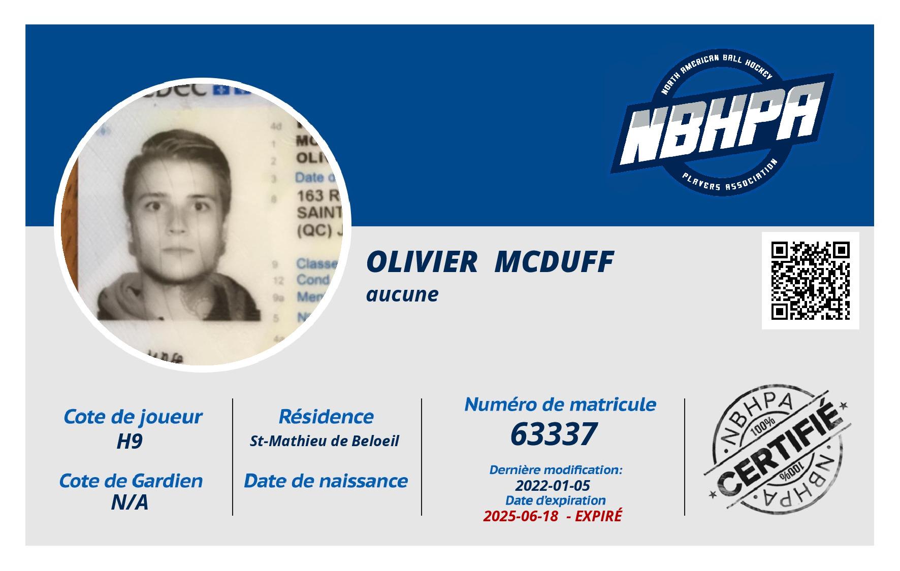 Olivier  McDuff