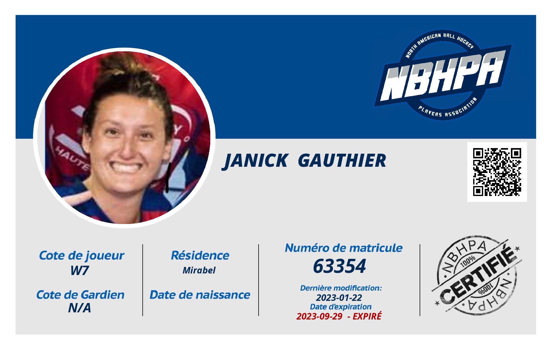 Janick  Gauthier