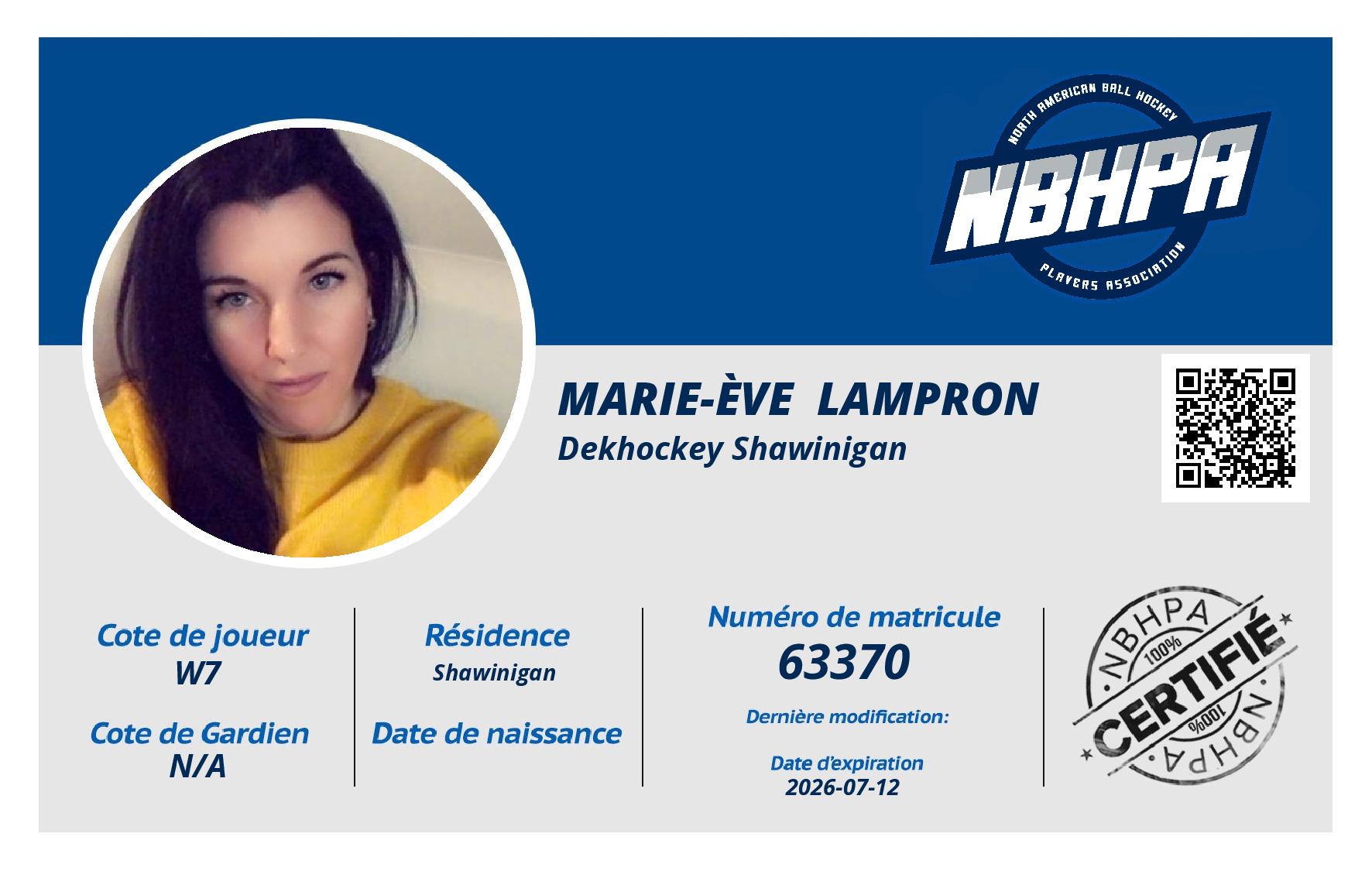 Marie-Ève  Lampron 