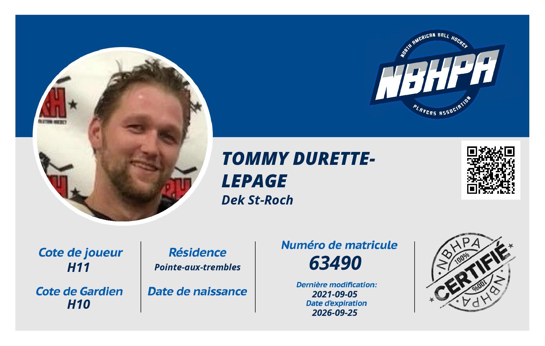 Tommy Durette-Lepage
