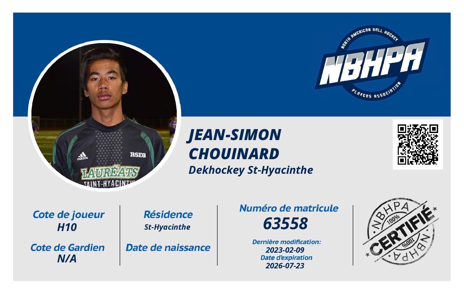 Jean-Simon Chouinard