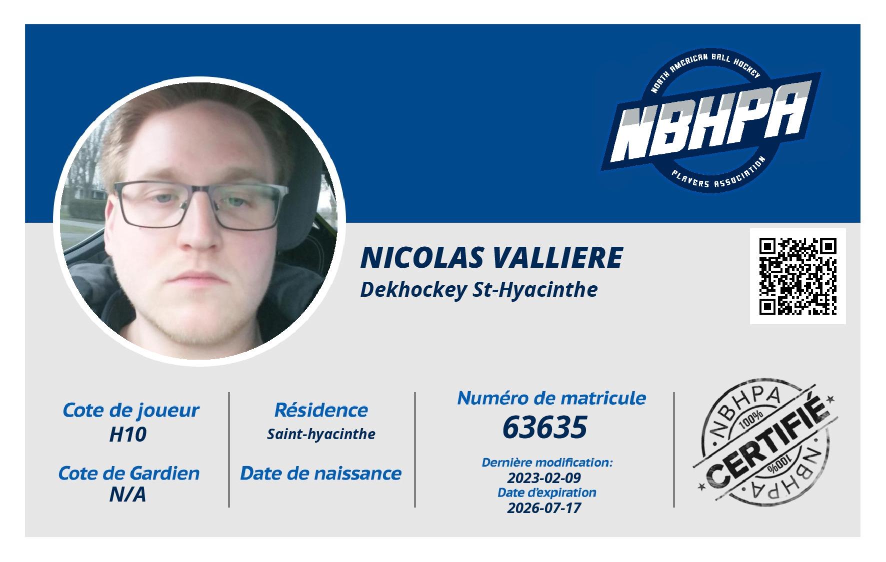 Nicolas Valliere