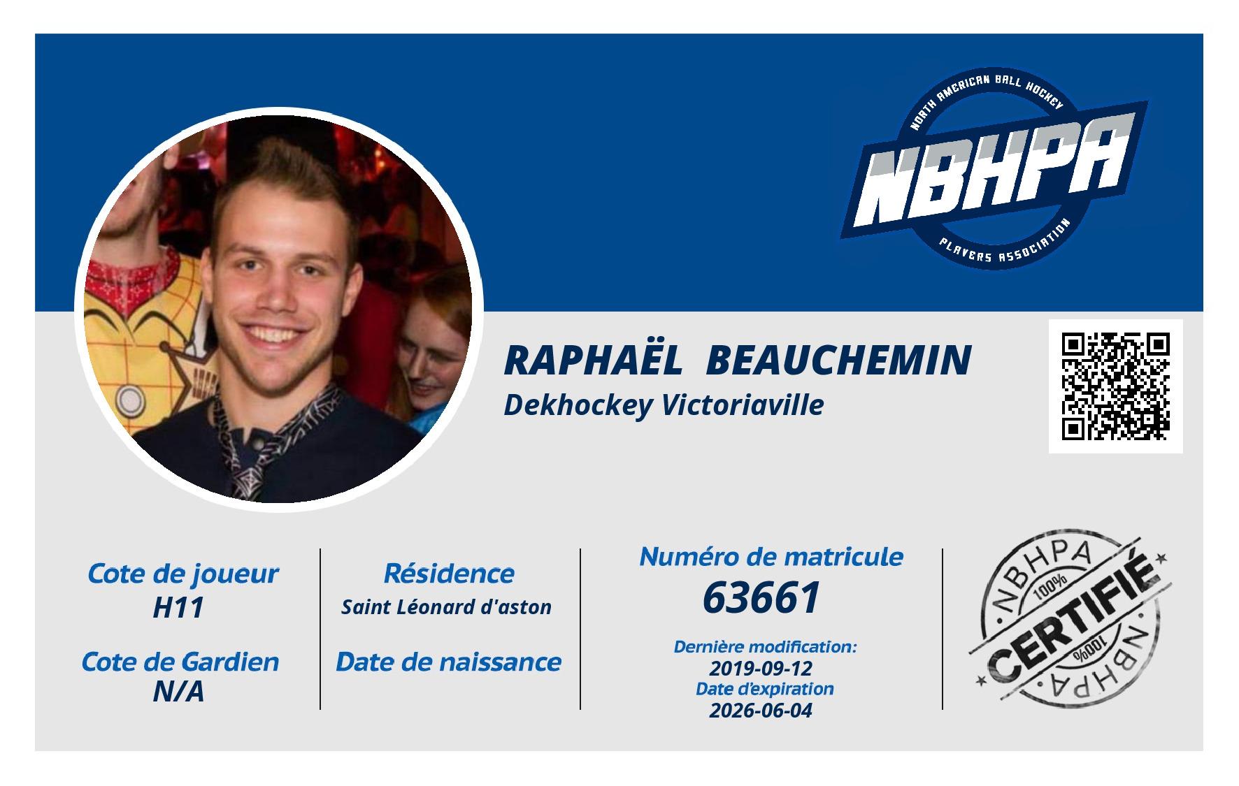 Raphaël  Beauchemin 