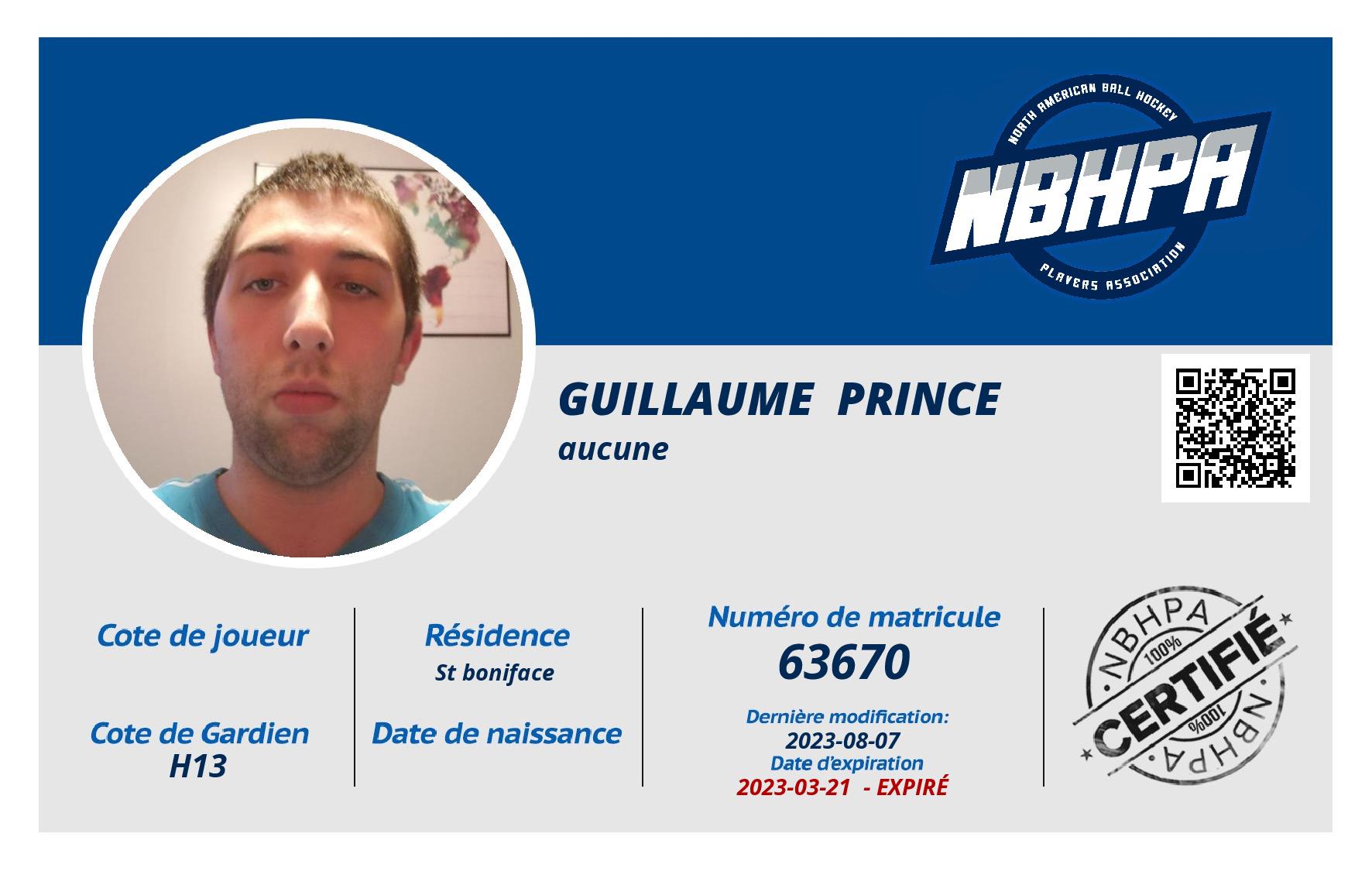 Guillaume  Prince 