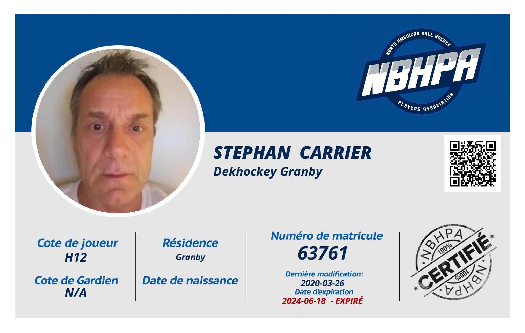 Stephan  Carrier