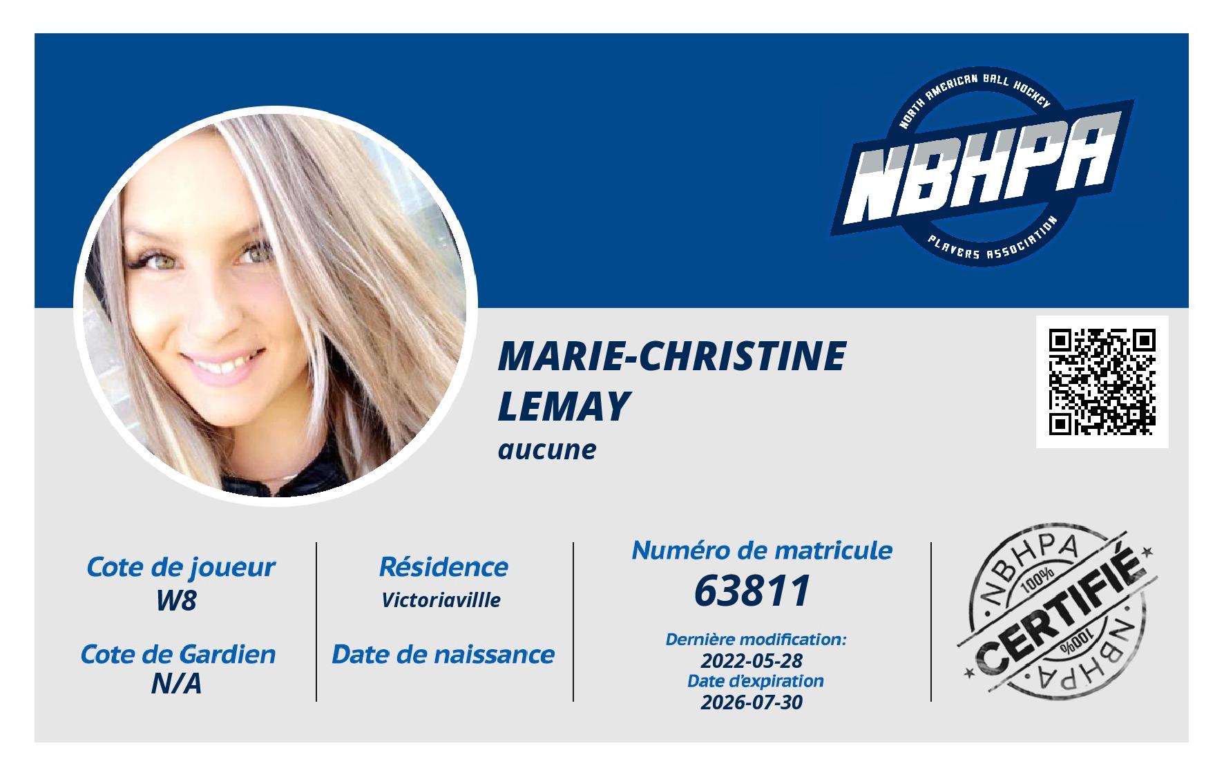 Marie-Christine  Lemay