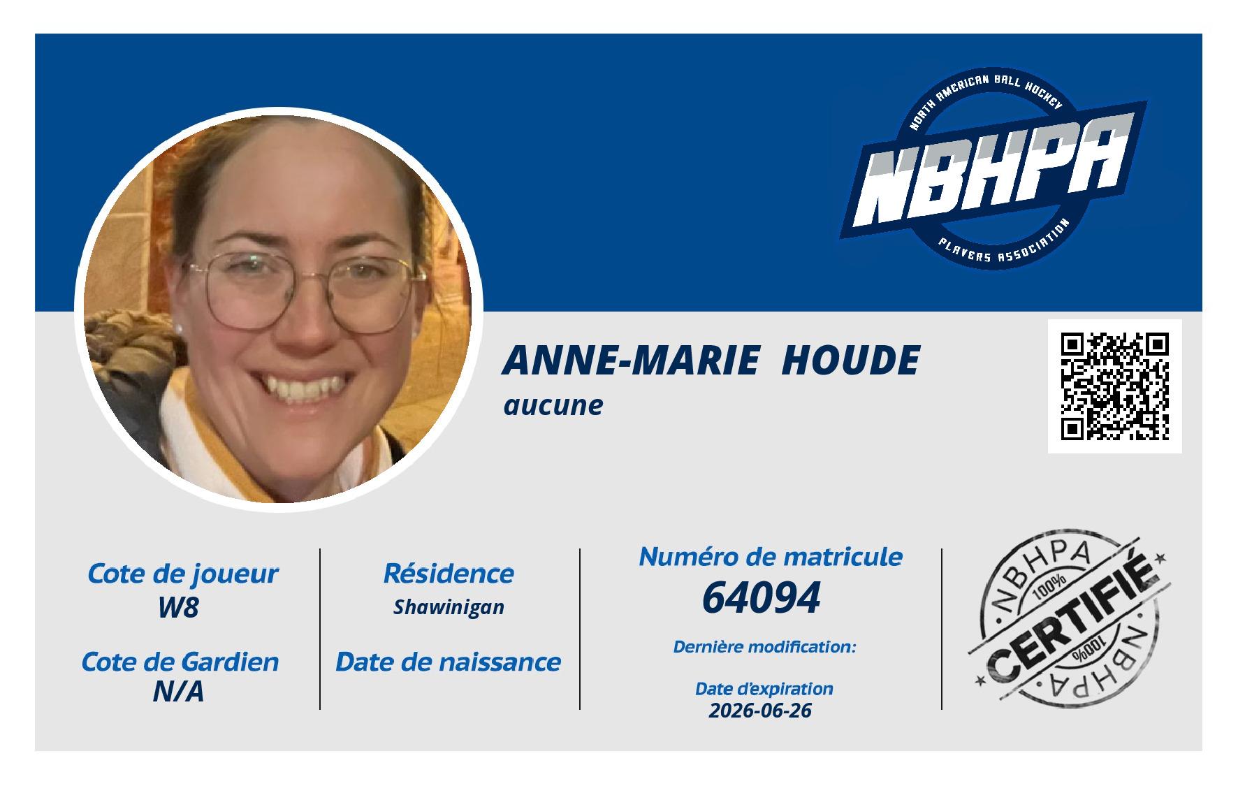 Anne-Marie  Houde