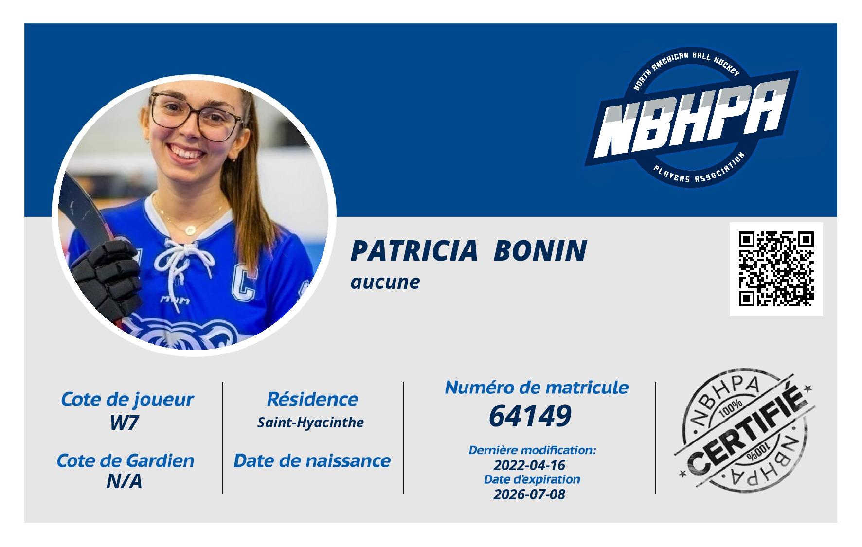 Patricia  Bonin