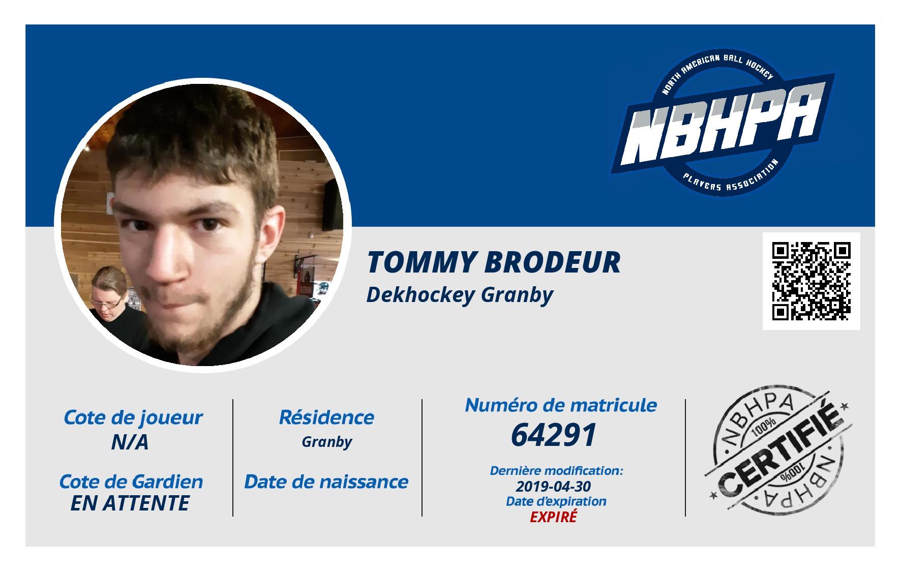 Tommy Brodeur