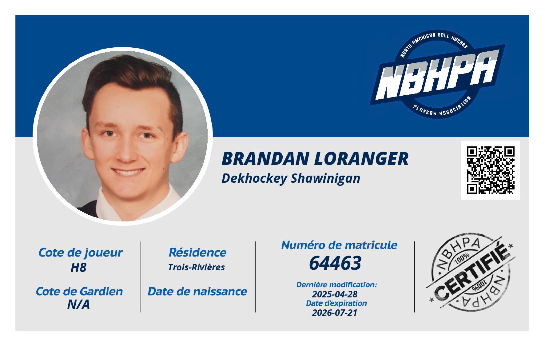 Brandan Loranger