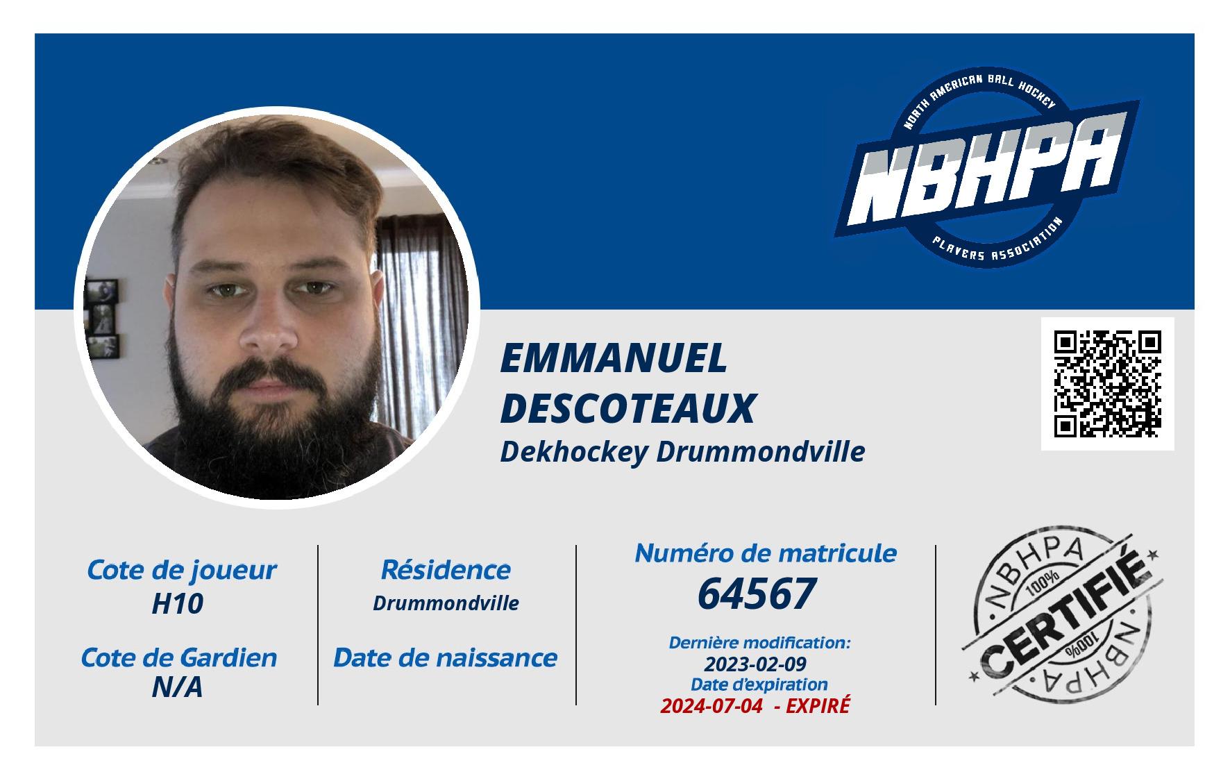 Emmanuel Descoteaux