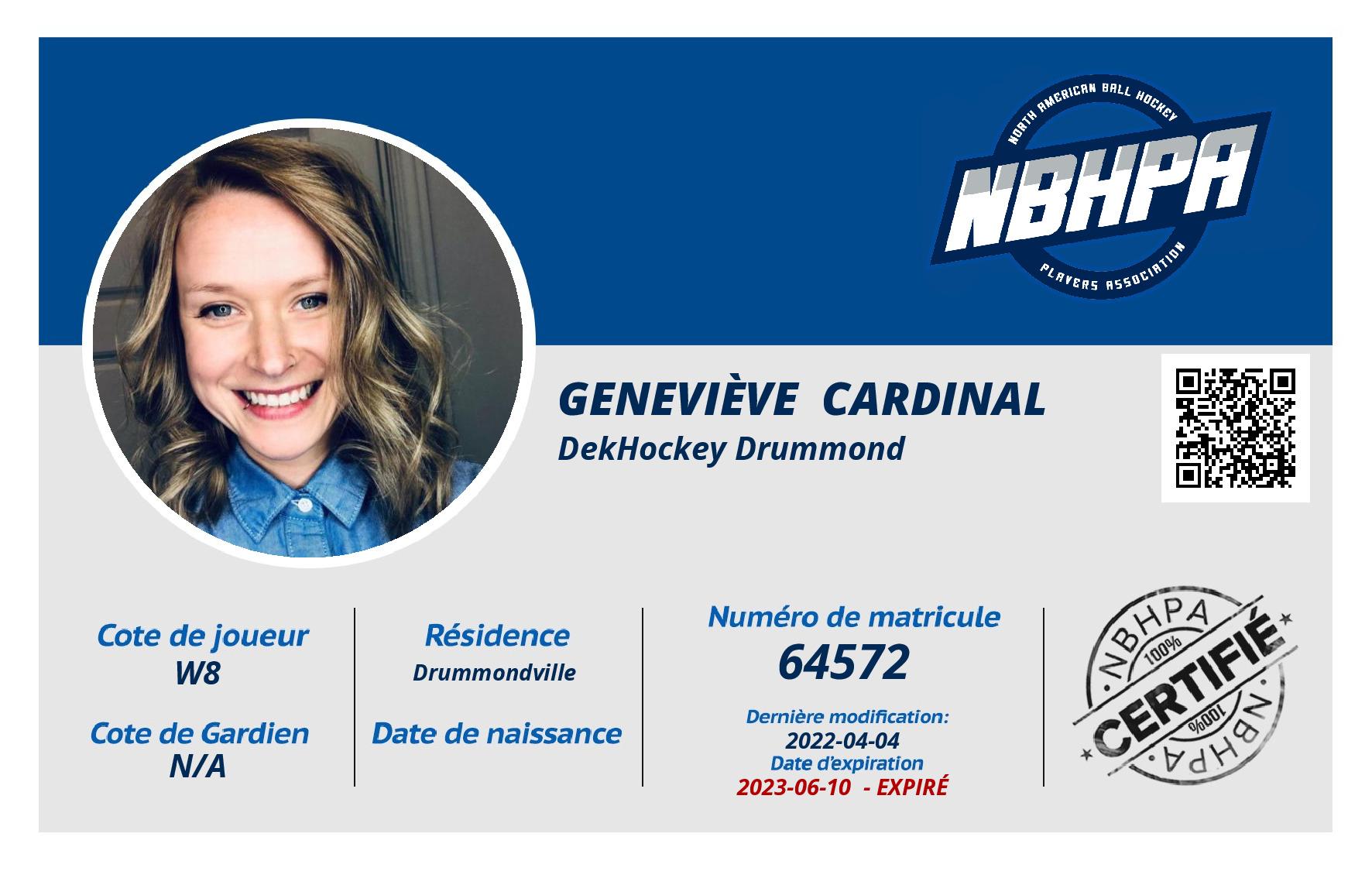 Geneviève  Cardinal 