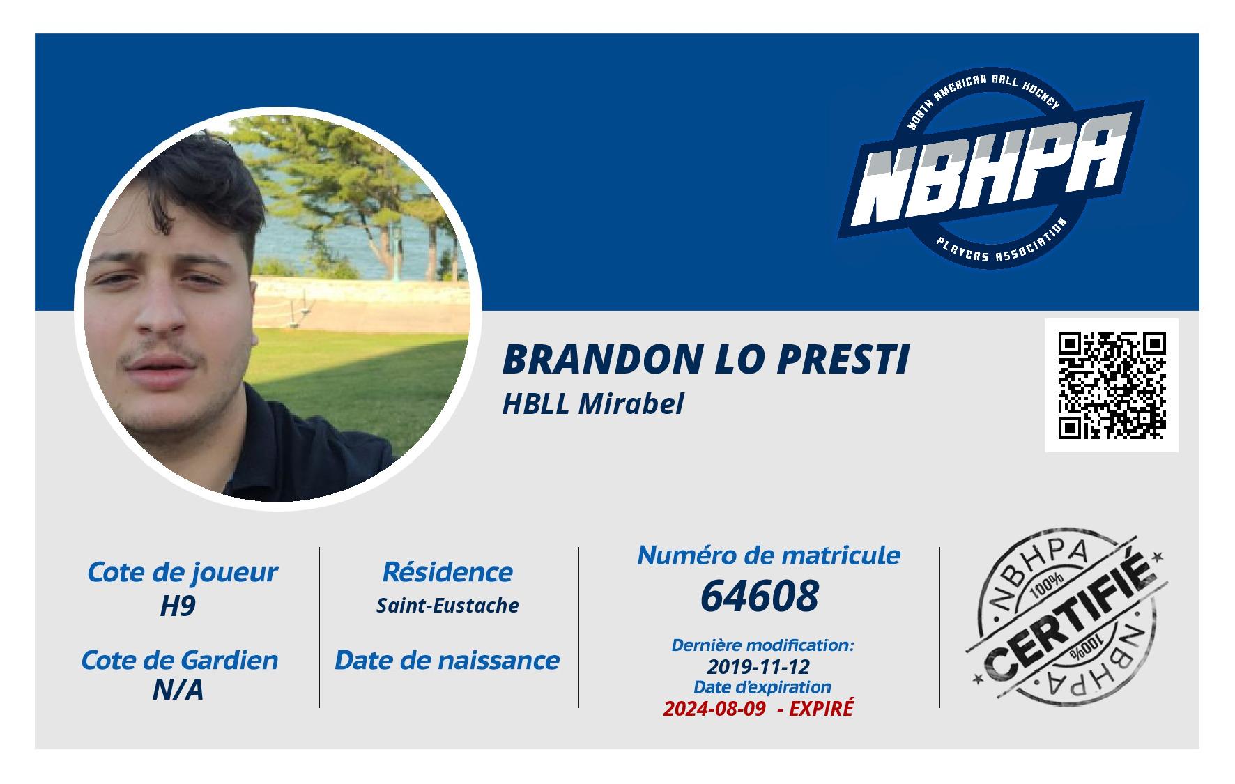 Brandon Lo Presti
