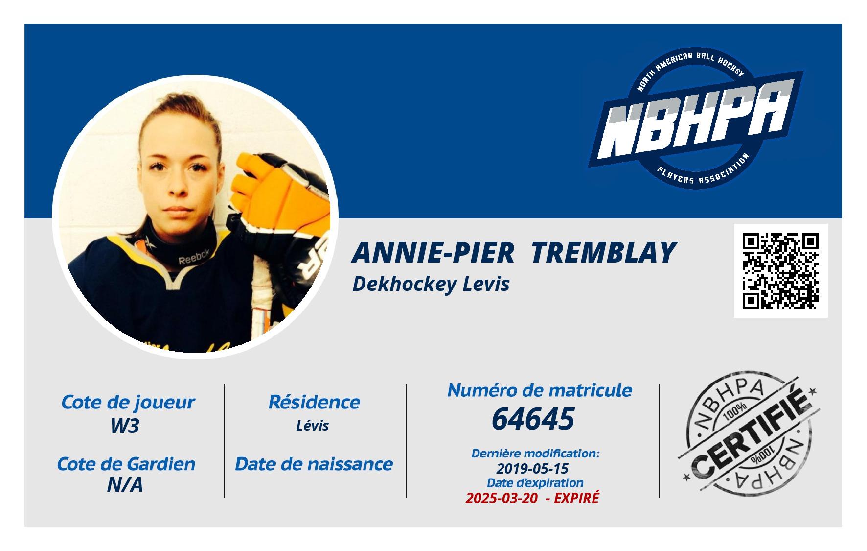 Annie-Pier  Tremblay 