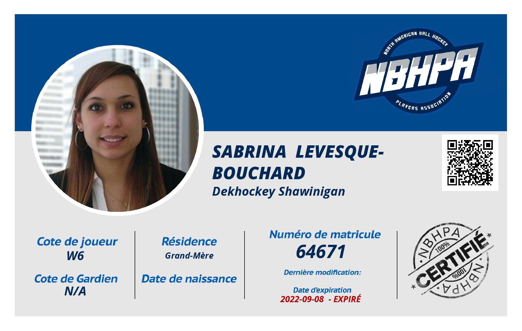 Sabrina  Levesque-Bouchard